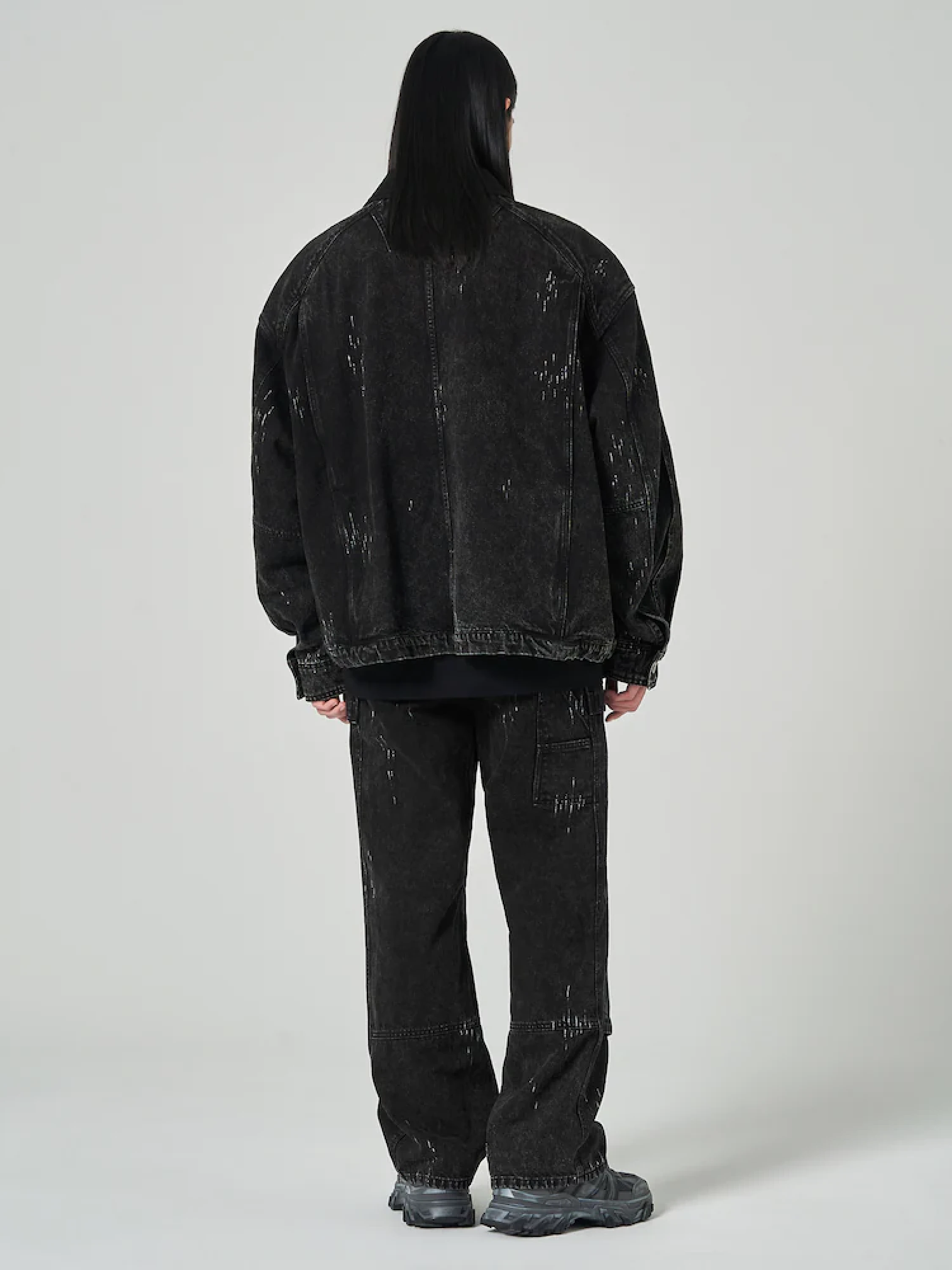 Брюки JUUN.J Denim Painter Pants Black