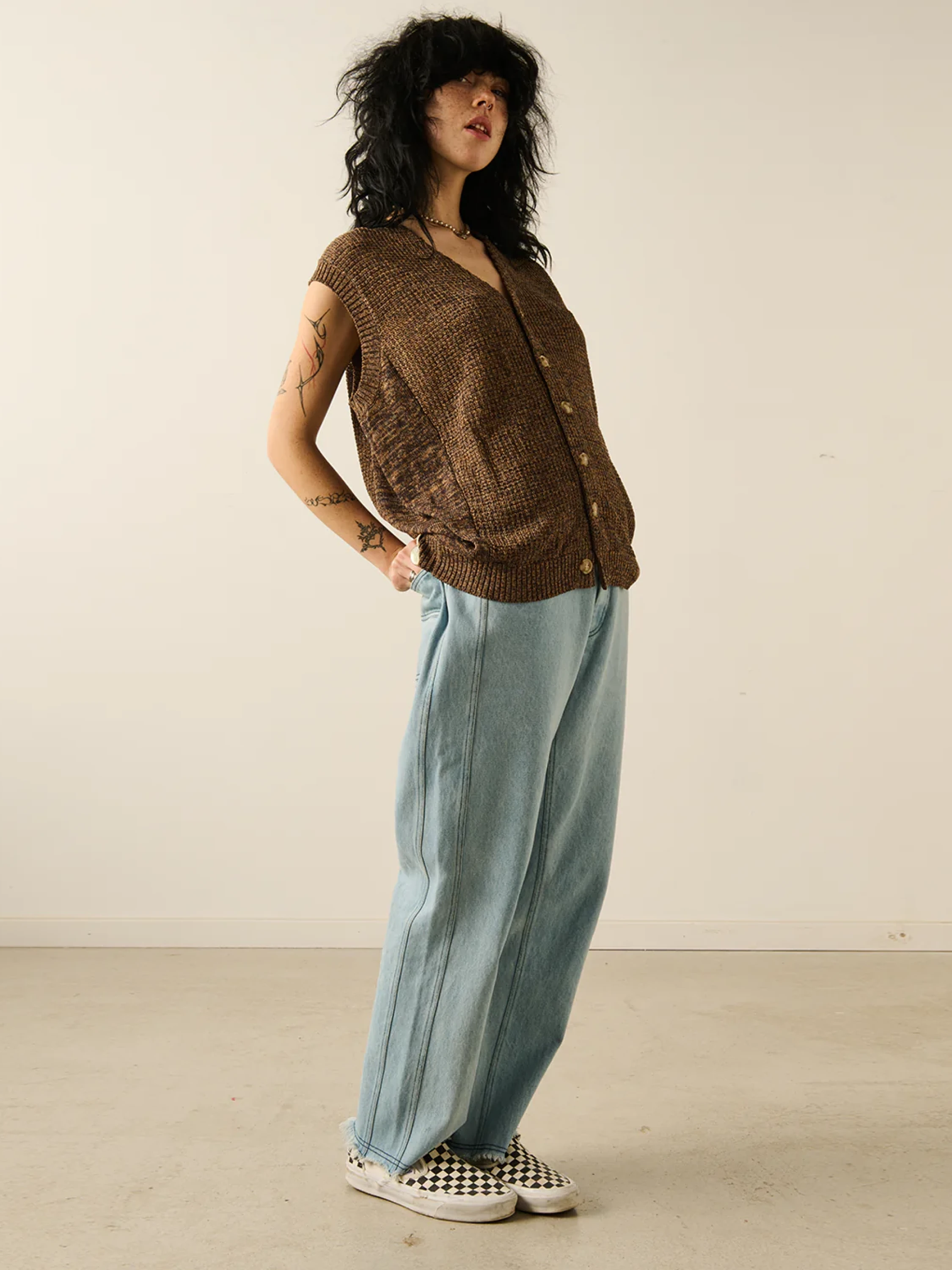 Жилет ACMH Mesh Button Up Vest Shiitake