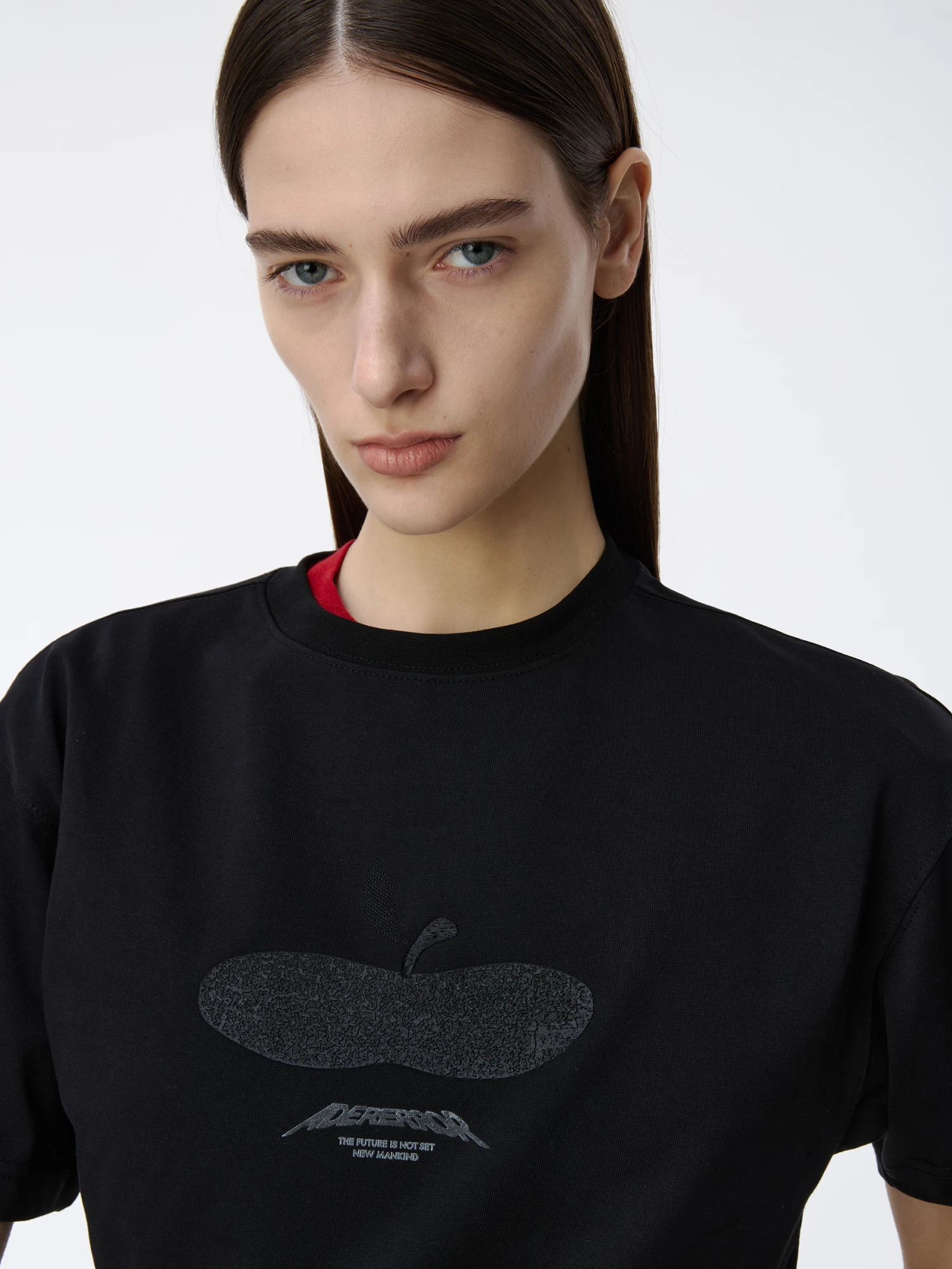 Футболка ADERERROR Press Apple Product. 47 Black