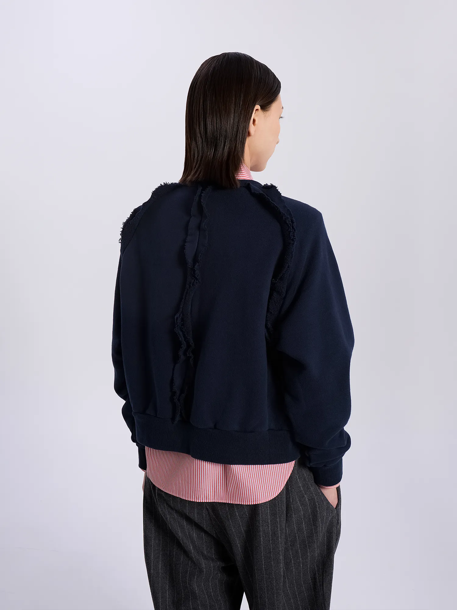 Женский свитшот UNDERCOVER Sweat Ruffle Navy