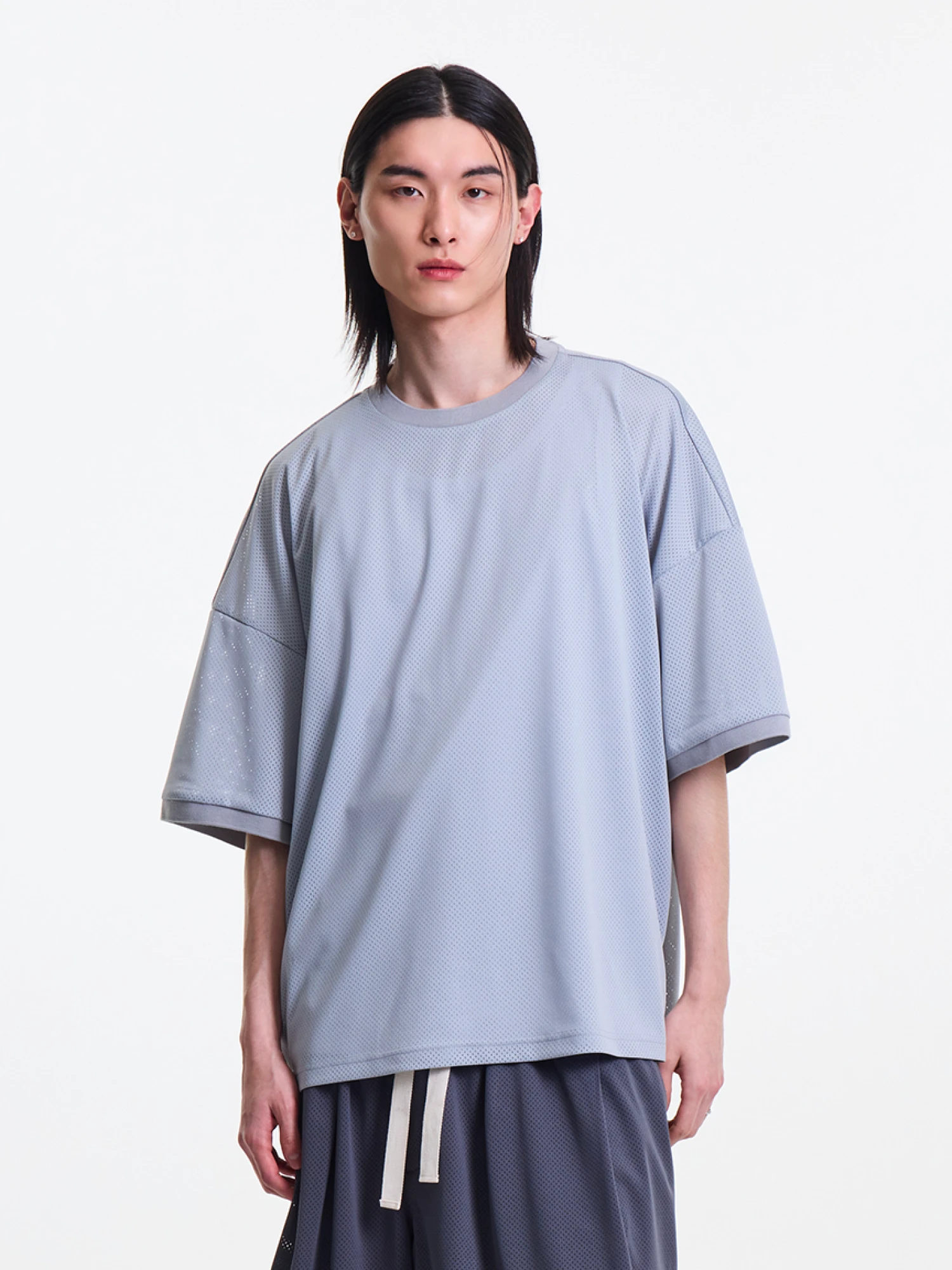 Футболка MERELY MADE US Mesh Baggy Pegion Blue