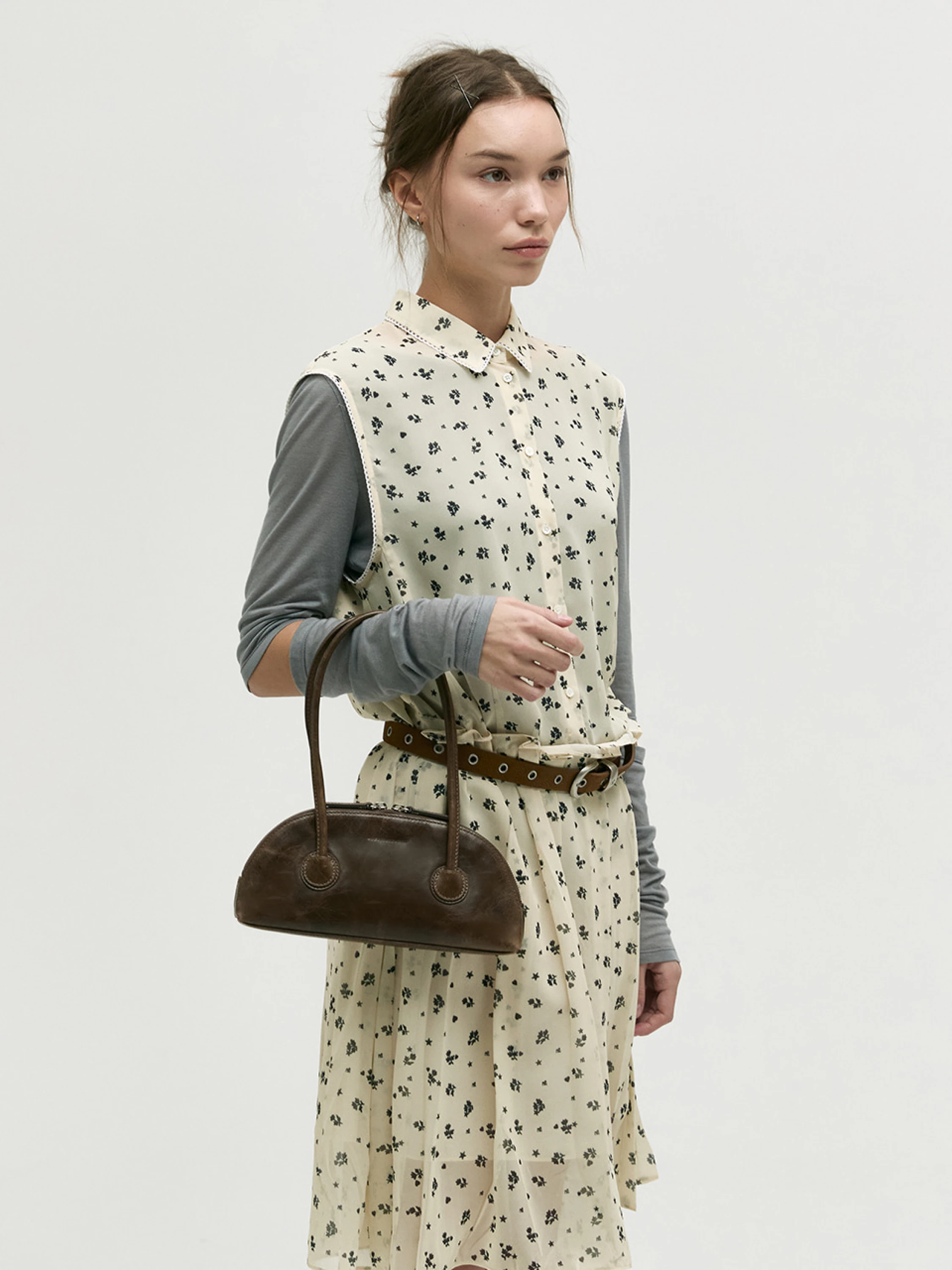 Женская сумка MARGESHERWOOD Bessette Shoulder Washed Brown