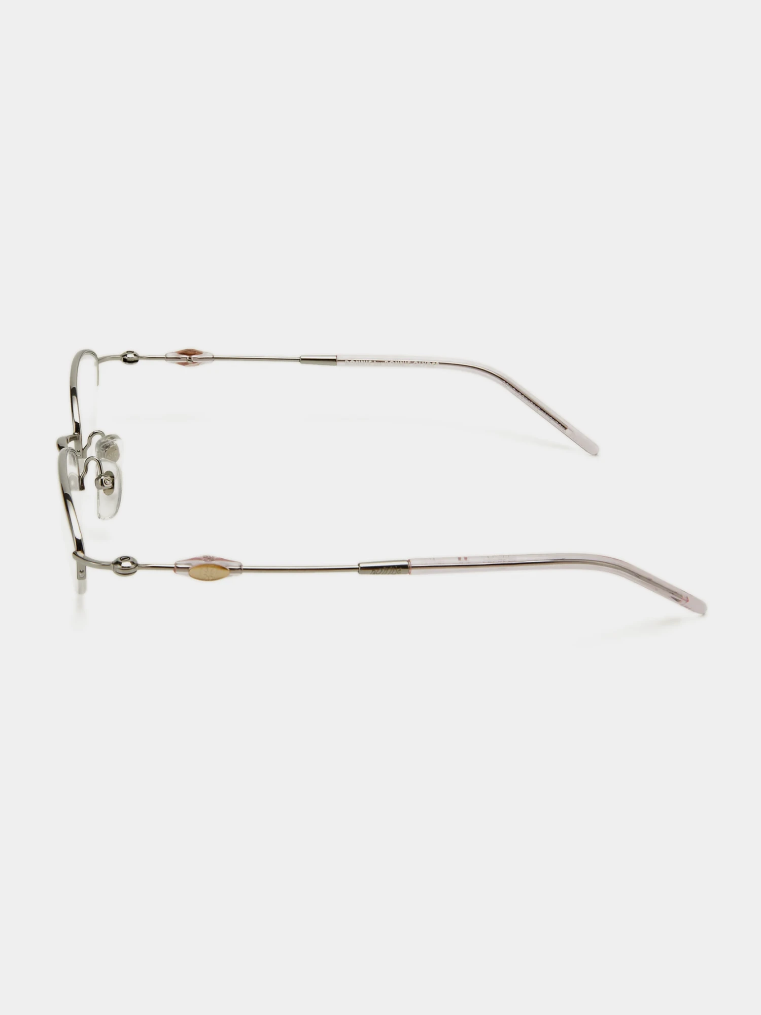 Очки Bonnie Clyde Jewel Silver Transparent Pink & Clear Lens