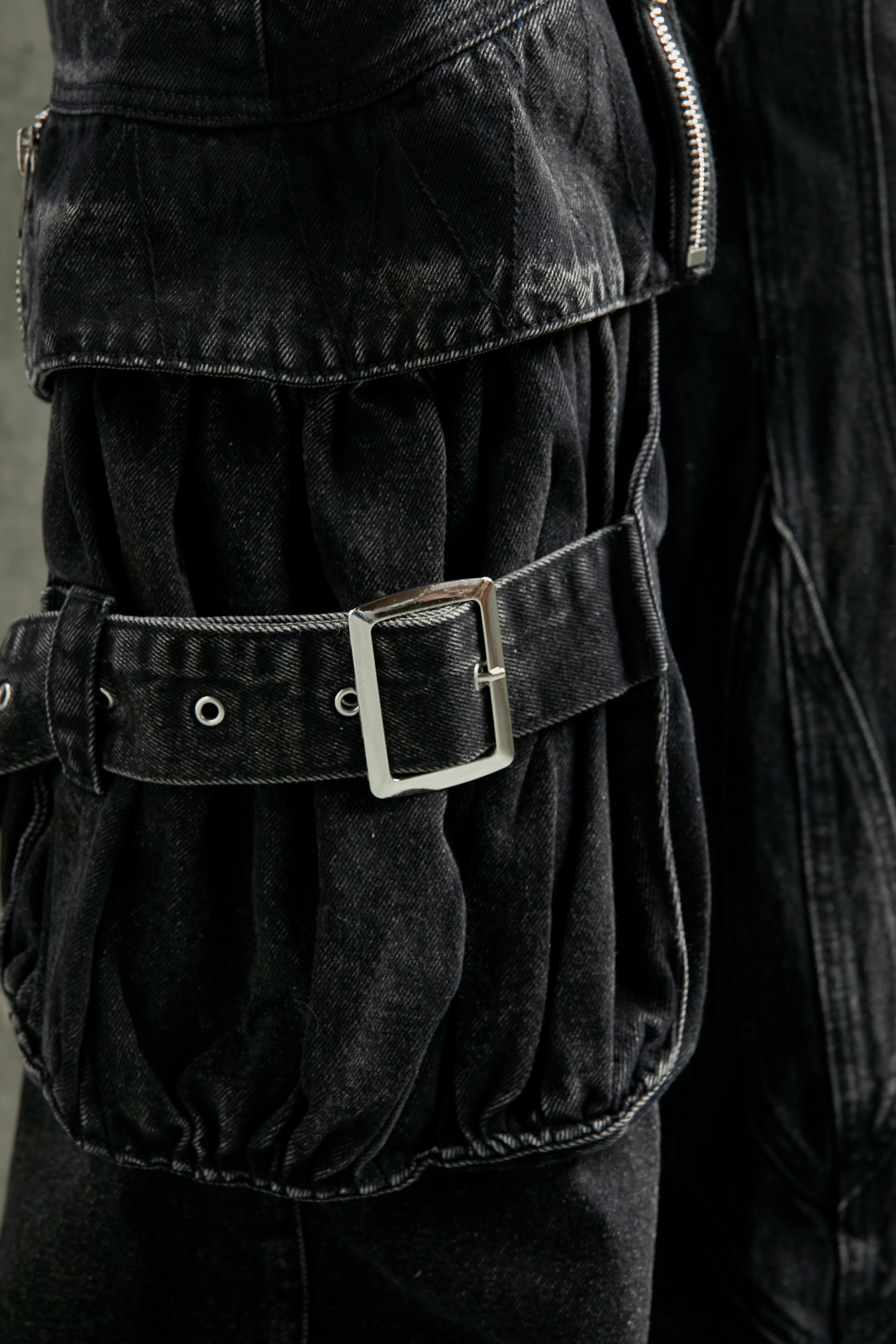 Джинсы NO/FAITH STUDIOS Wave Cargo Black