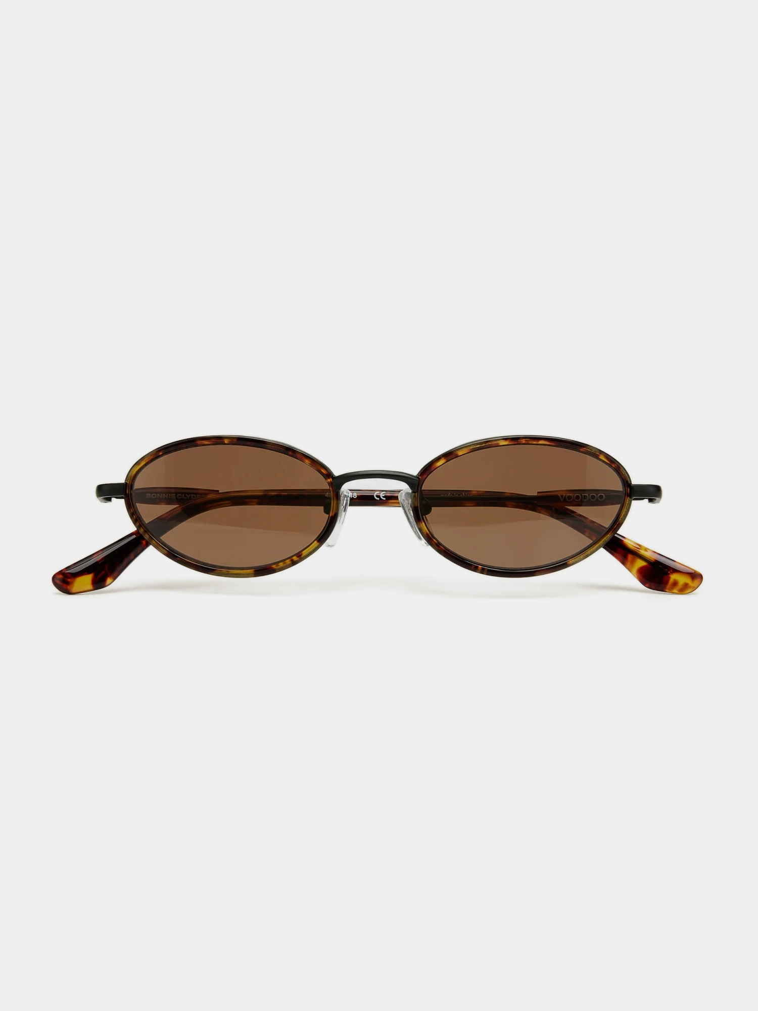 Очки Bonnie Clyde Voodoo Black Brown Tortoise & Brown Lens