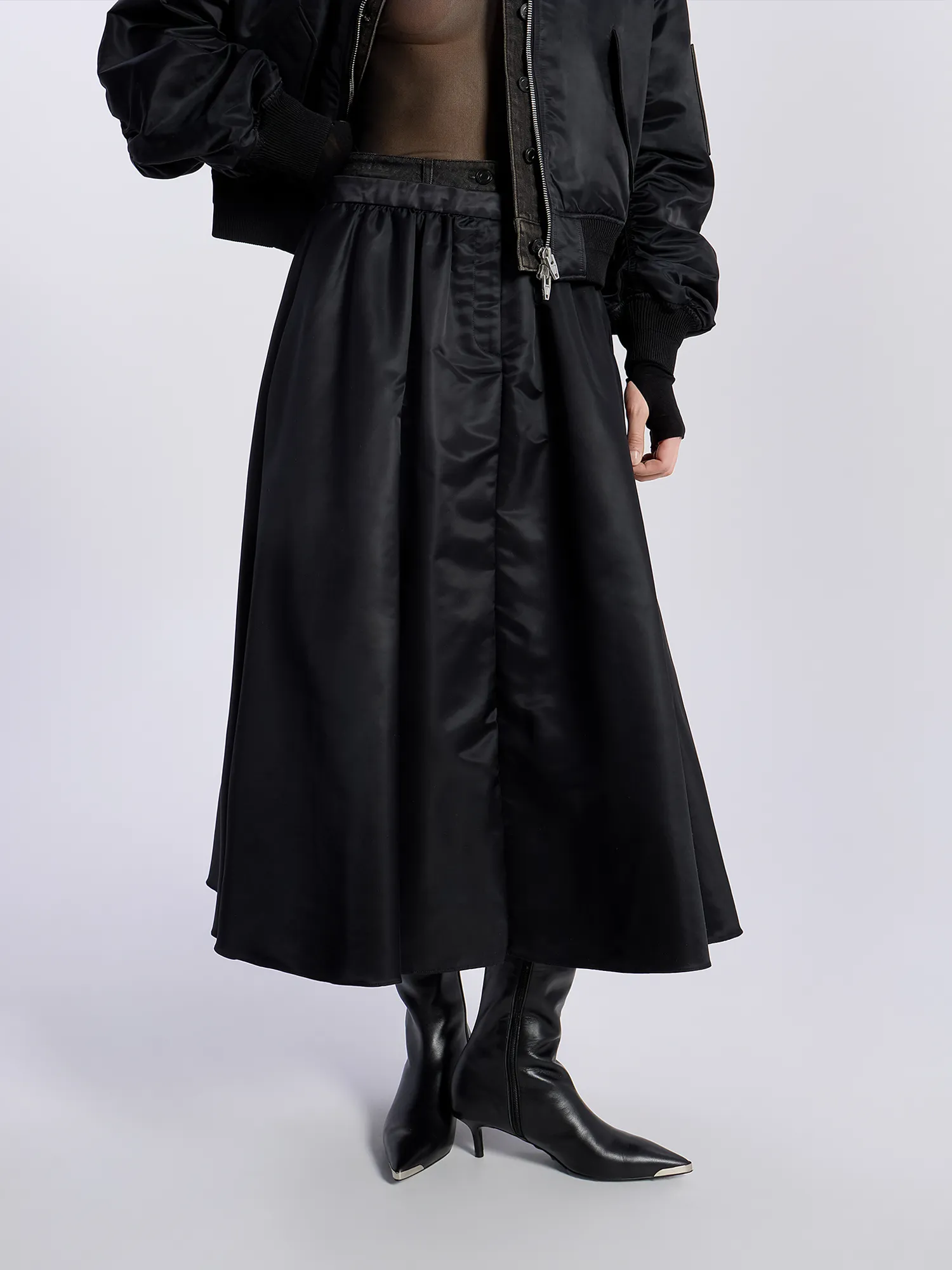 Женская юбка JUUN.J Double Waisted MA-1 Skirt
