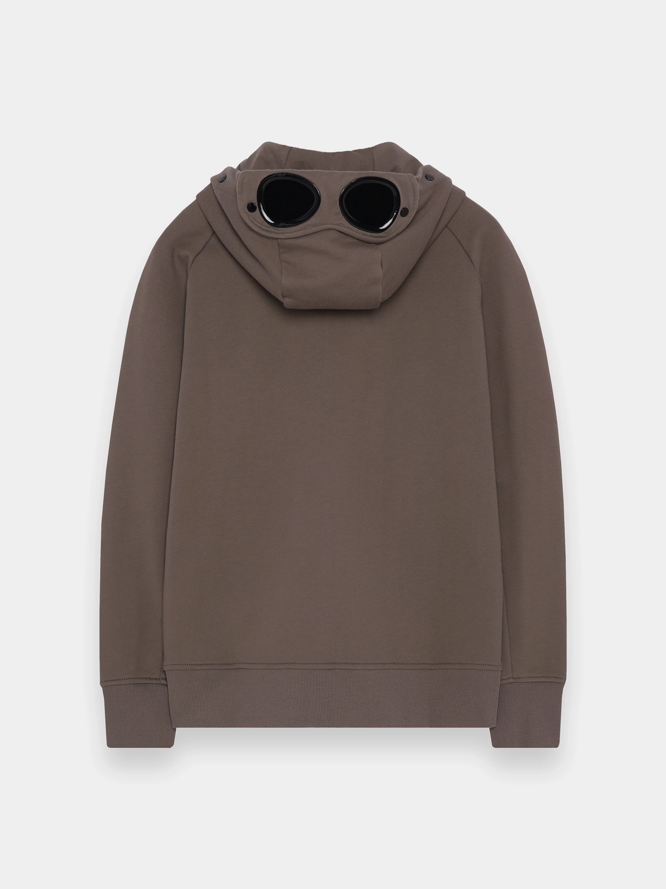 Зип-худи C.P. Company Diagonal Raised Fleece Goggle Walnut