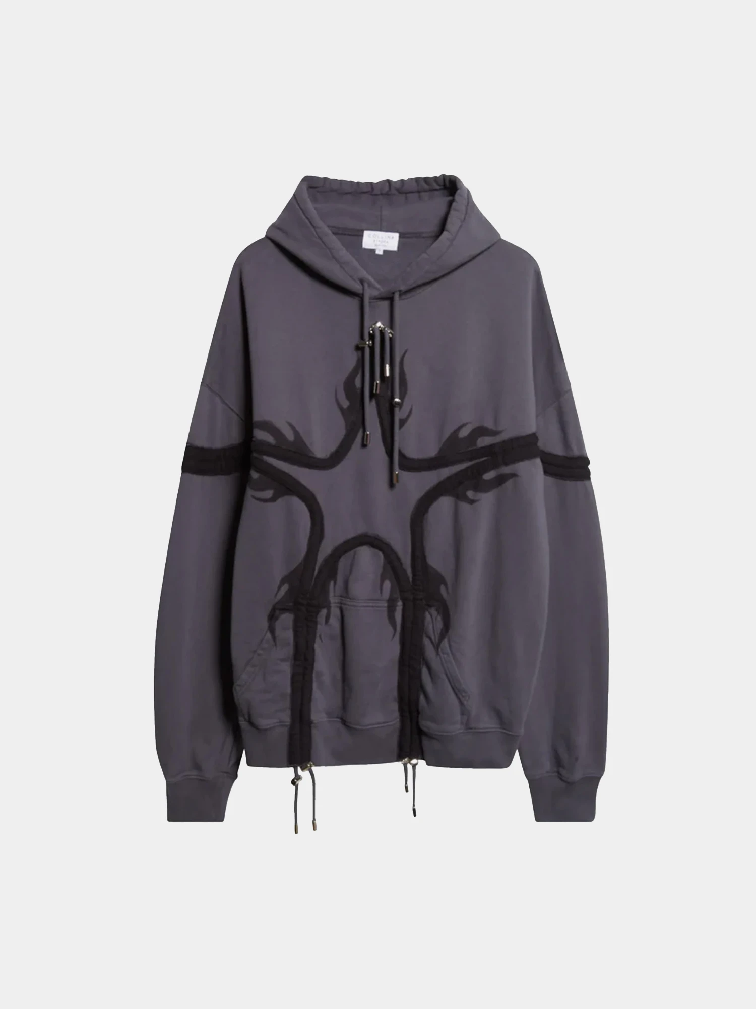 Худи Collina Strada Flames Star Charcoal