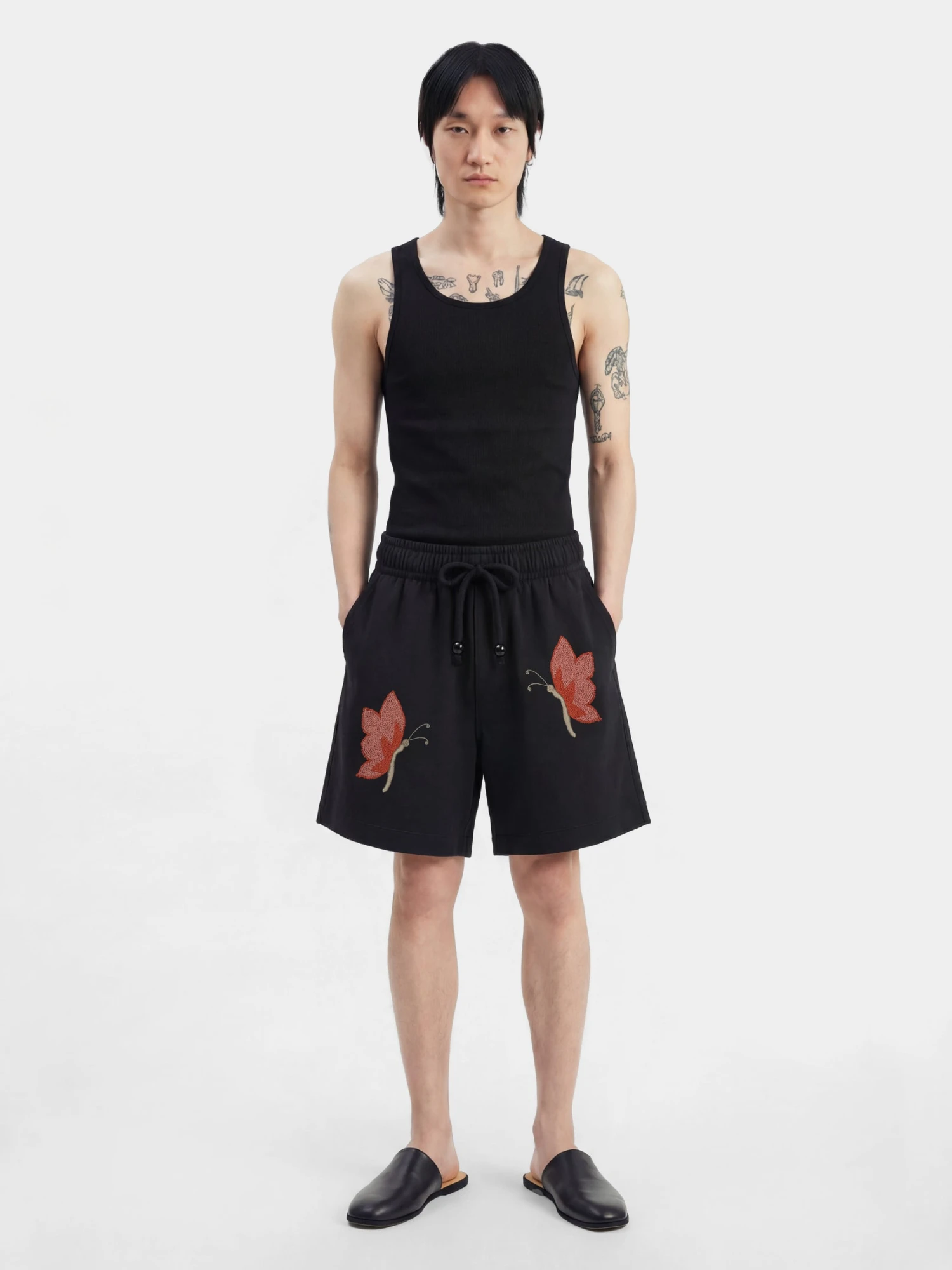 Шорты lorenz Papillon Hand Embroidered Black