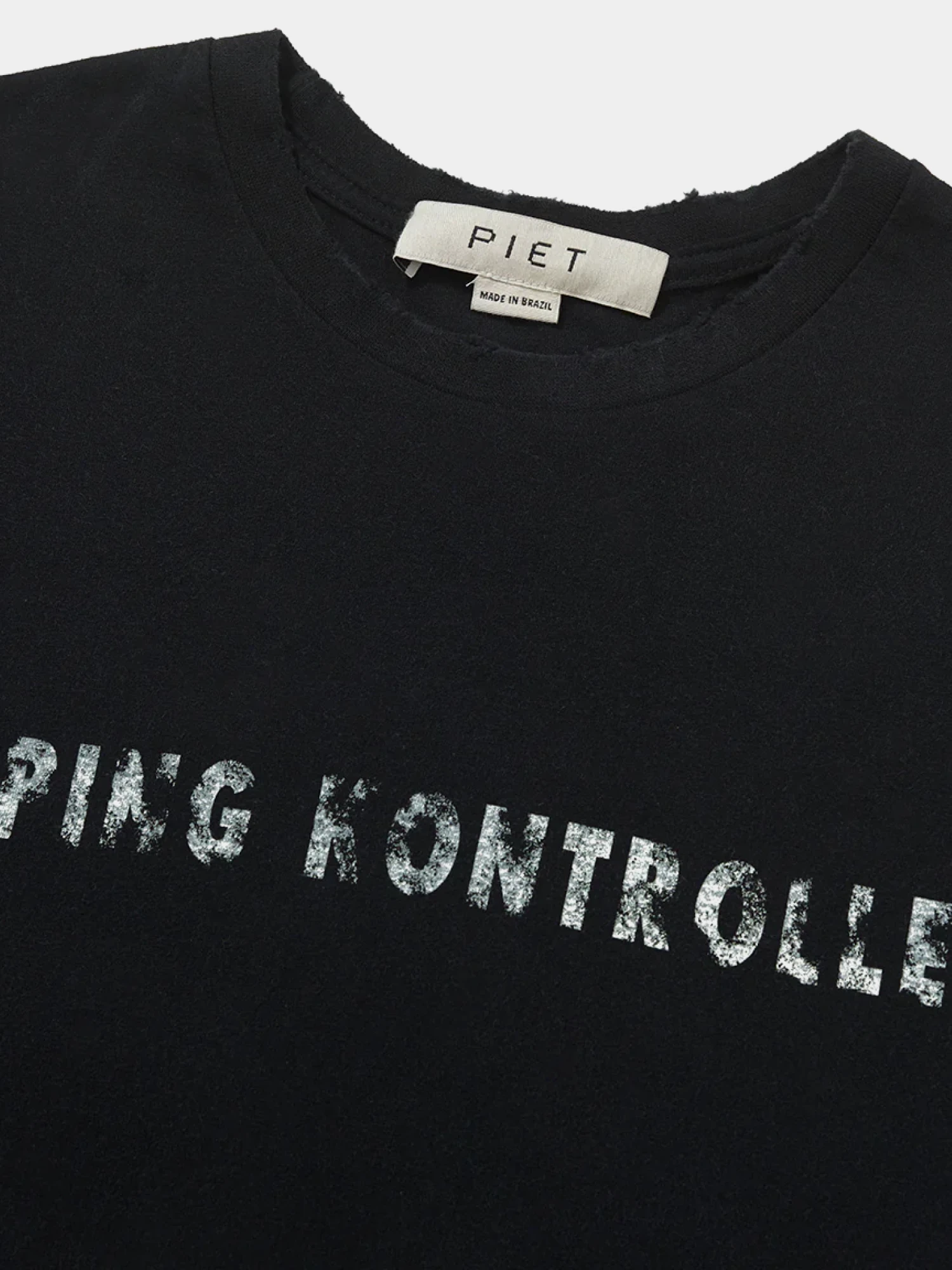 Футболка PIET Dopping Kontrolle Raw Edge Vintage Black