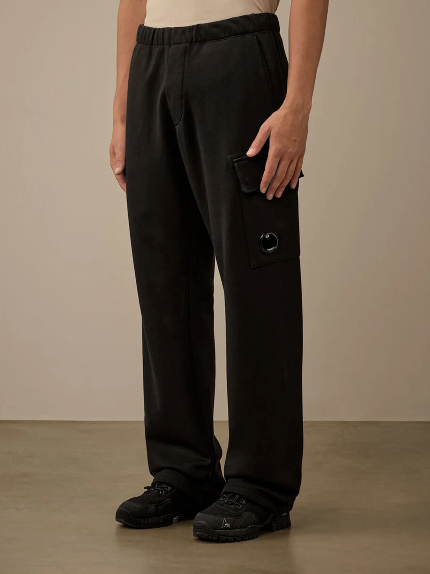 Брюки C.P. Company Diagonal Raised Cargo Black