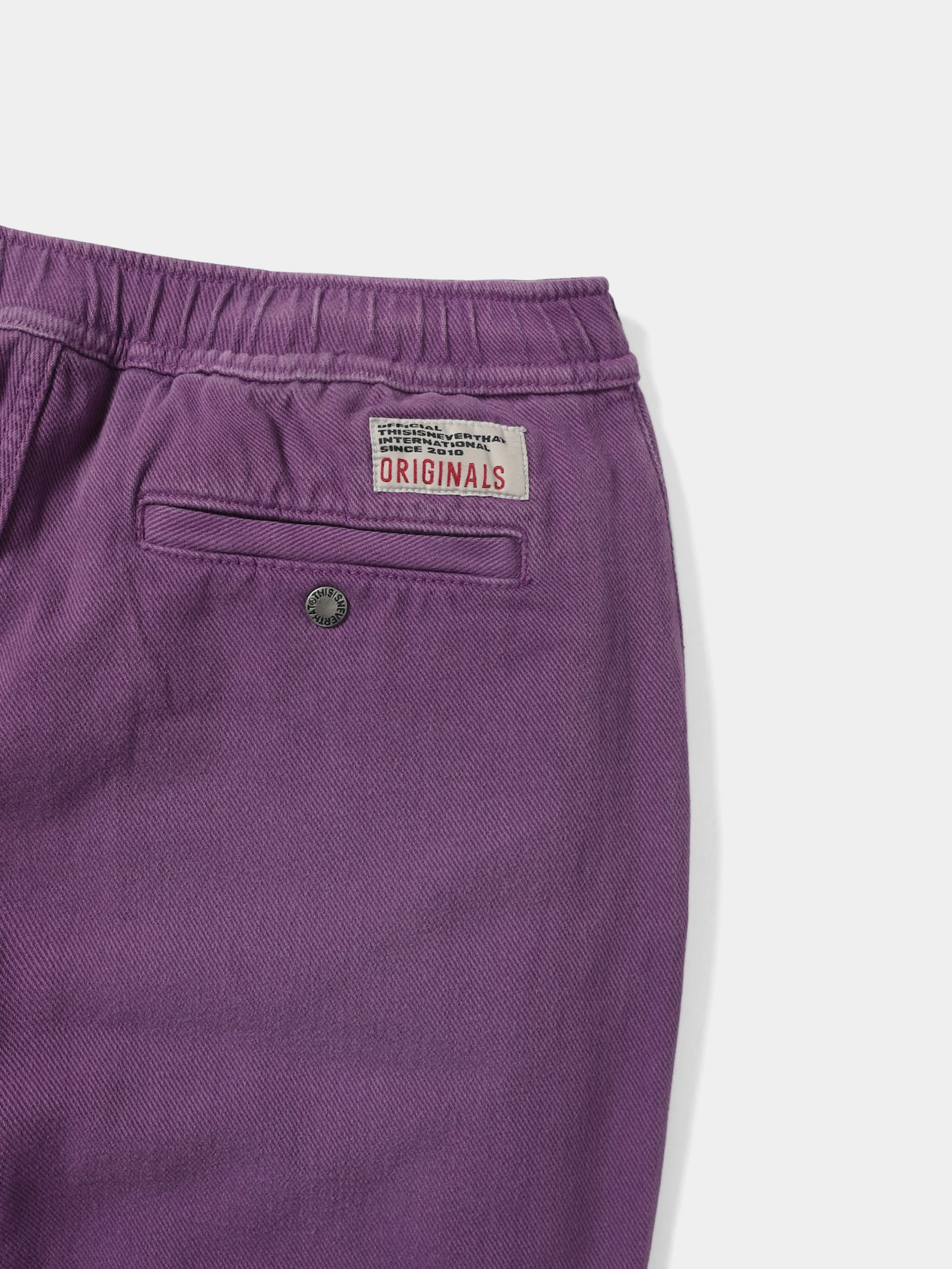 Брюки thisisneverthat Overdyed Twill Pant - Updated Plum