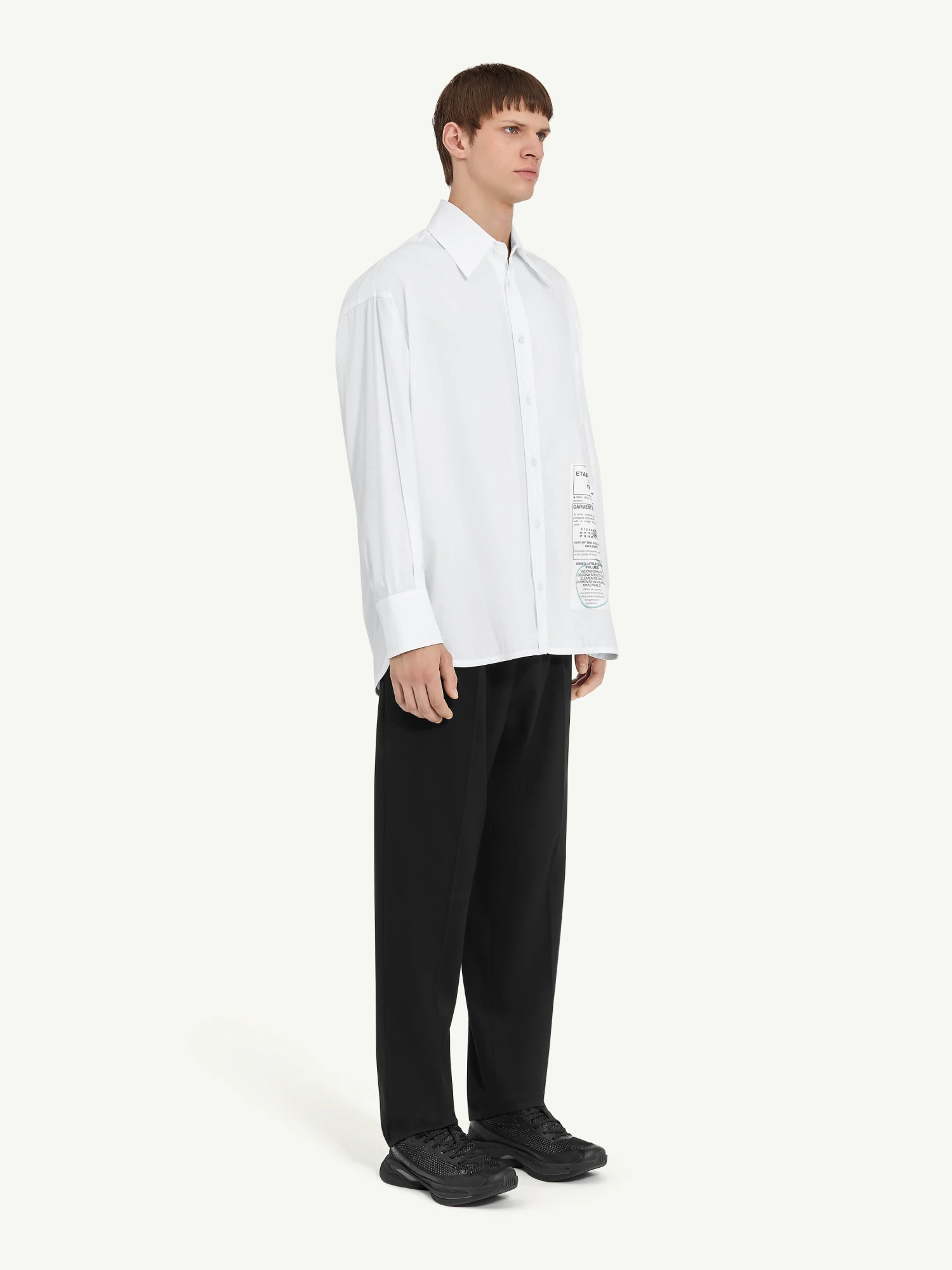 Рубашка MM6 Maison Margiela Numeric White