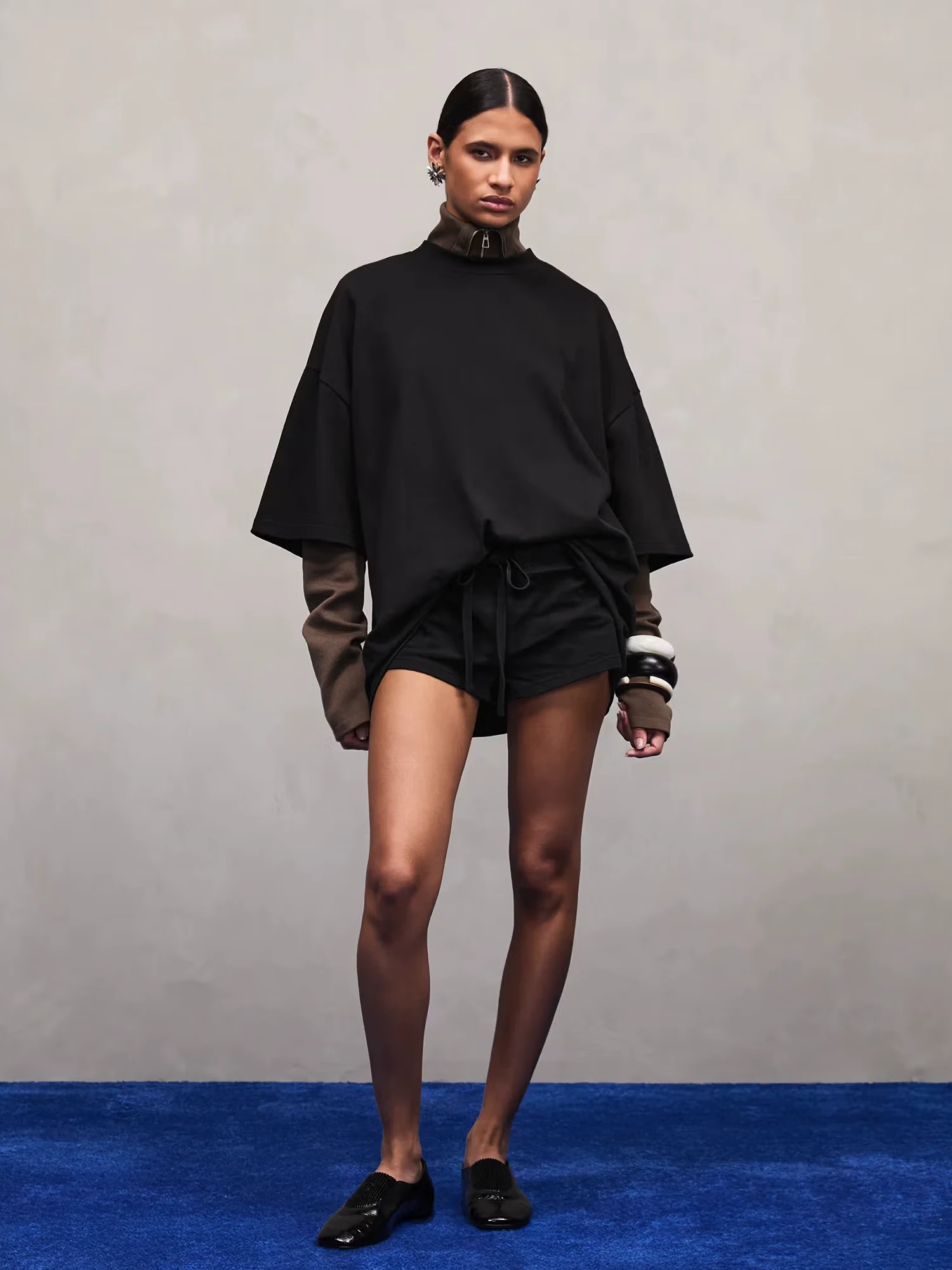 Футболка entire studios Heavy Boxy Black