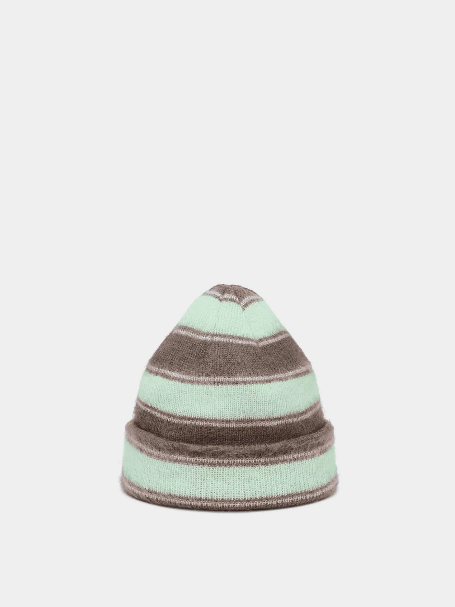 Шапка Kangol Fuzzy Stripe Beanie Brown