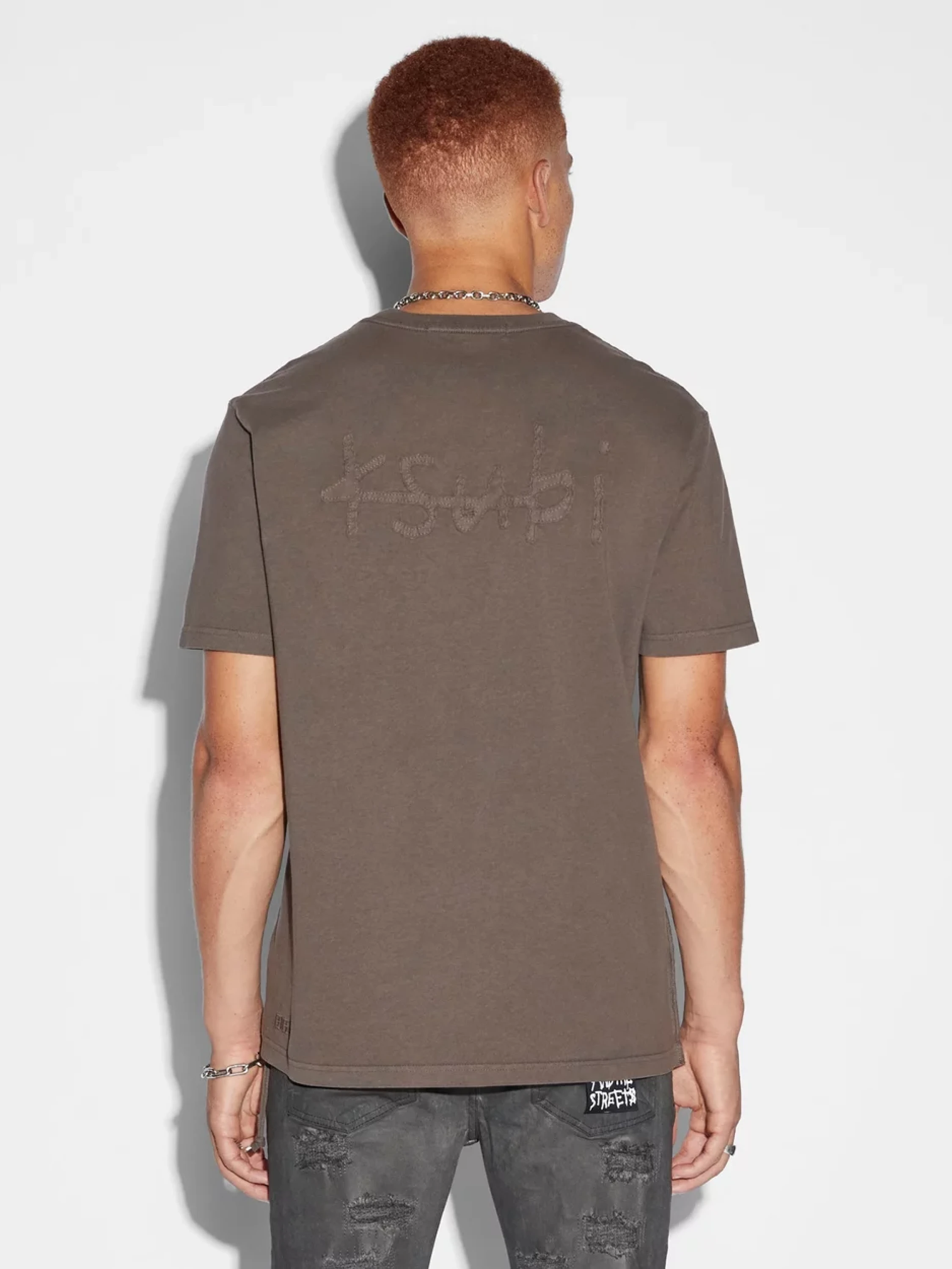 Футболка Ksubi Plus Applique Kash SS Java Brown