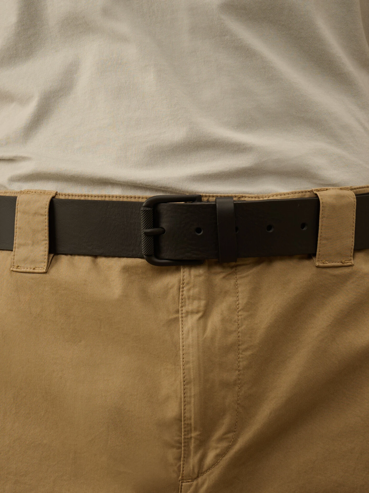 Ремень C.P. Company Leather Side Logo Belt Black