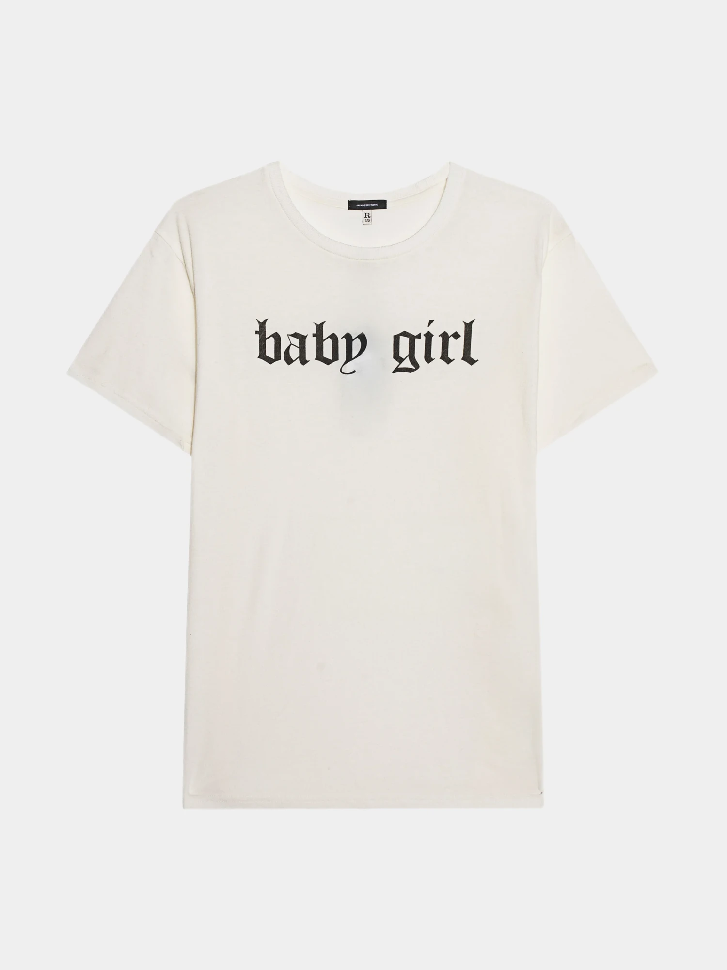 Женская футболка R13 Baby Girl Ecru