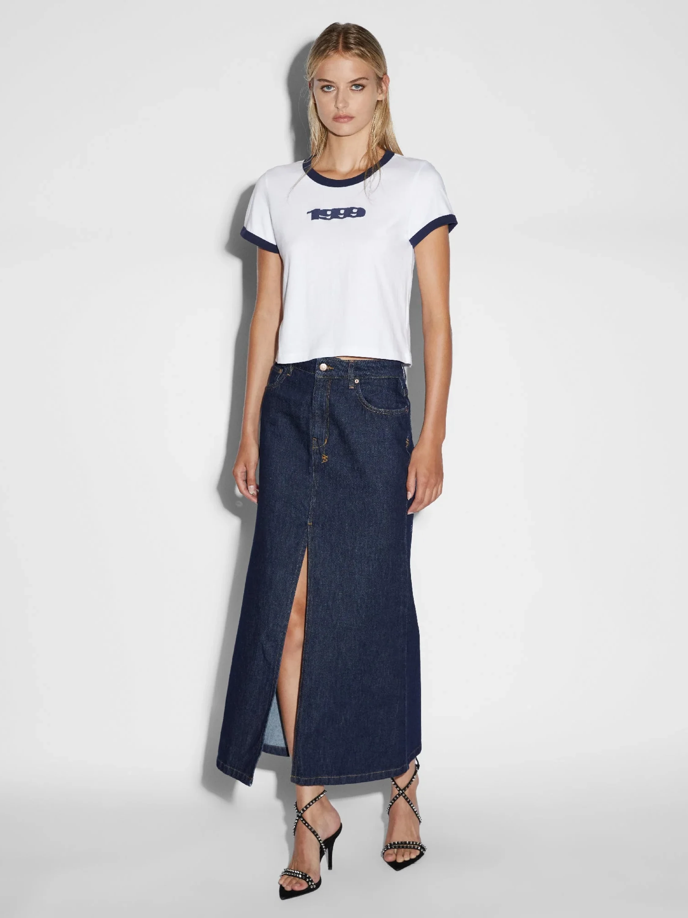 Женская юбка Ksubi Swerve Skirt Legacy Denim