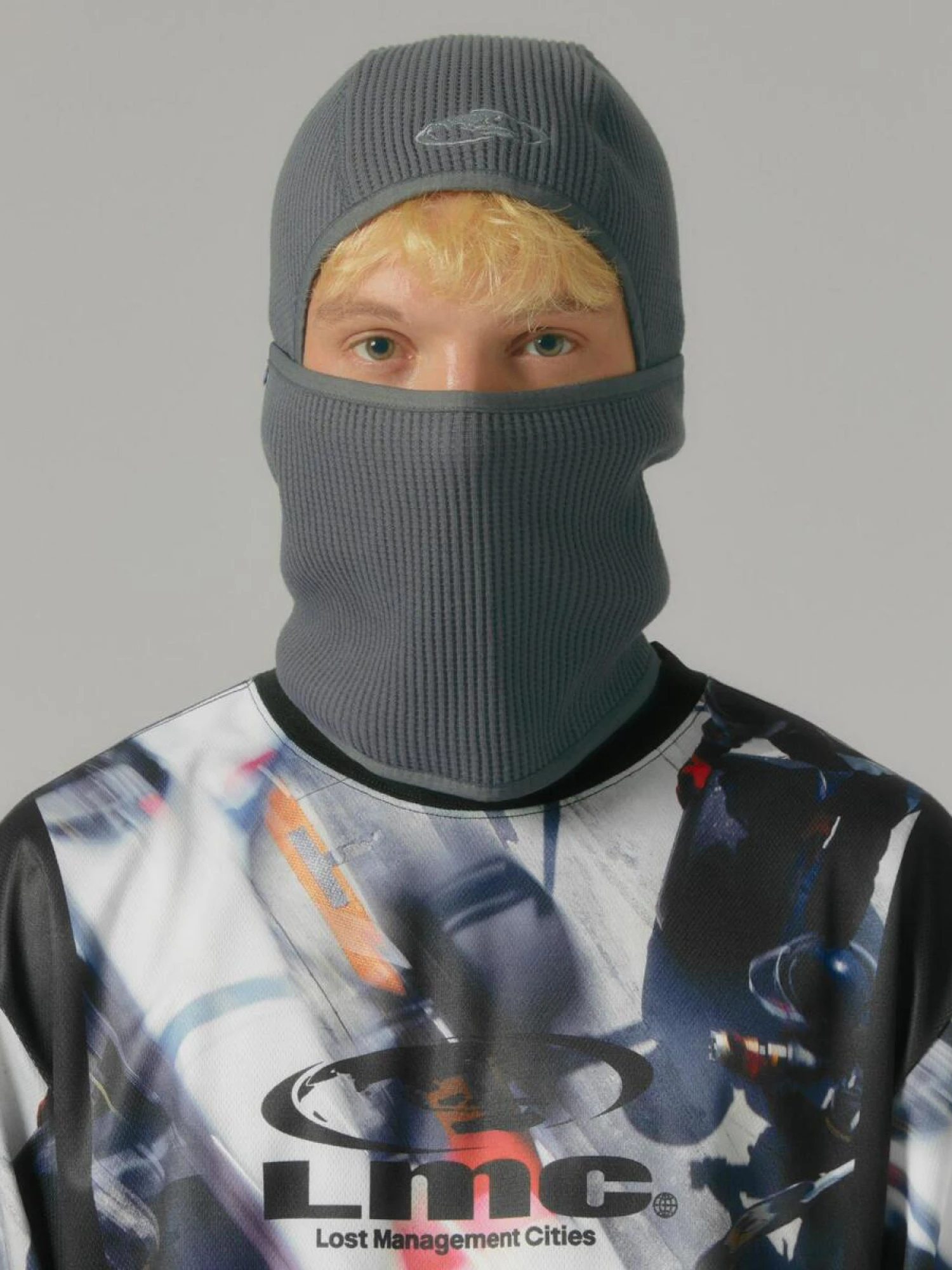 Балаклава LMC Oval Globe Waffle Charcoal