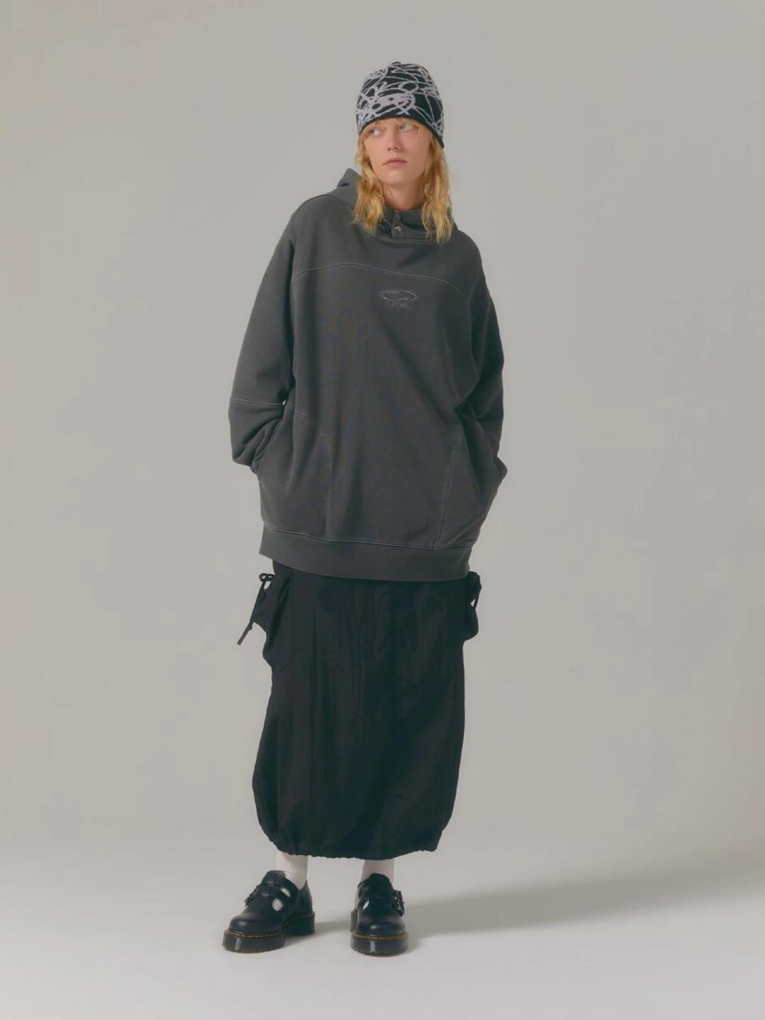 Худи LMC Pigment Dyed Oval Globe Hoodie Black