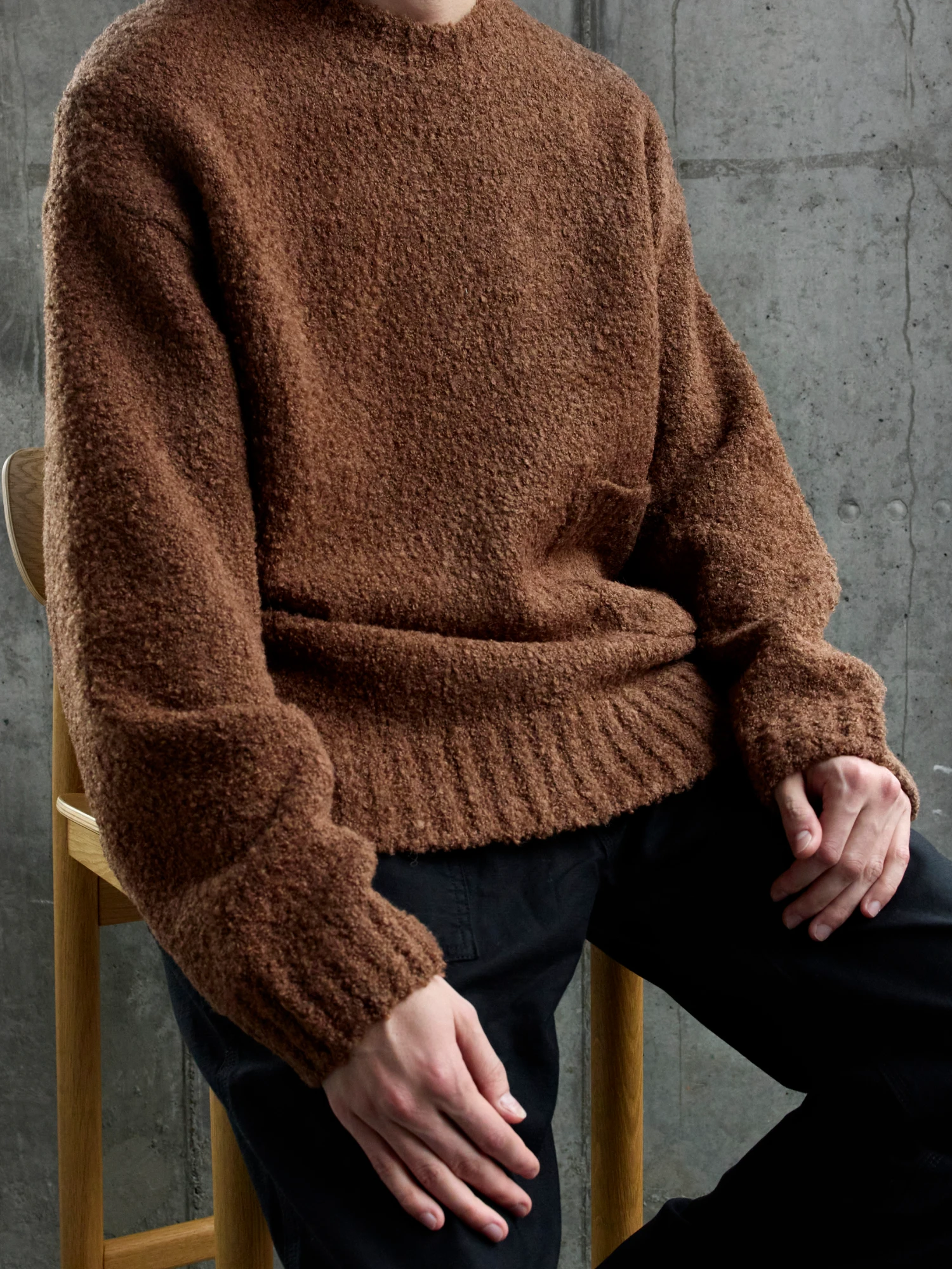 Свитер FrizmWORKS Alpaca Boucle Knit Brown