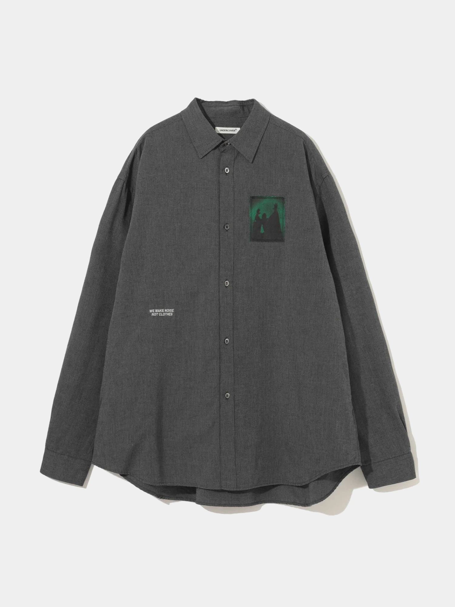Рубашка UNDERCOVER Cotton Oxford Graphic Patch Charcoal