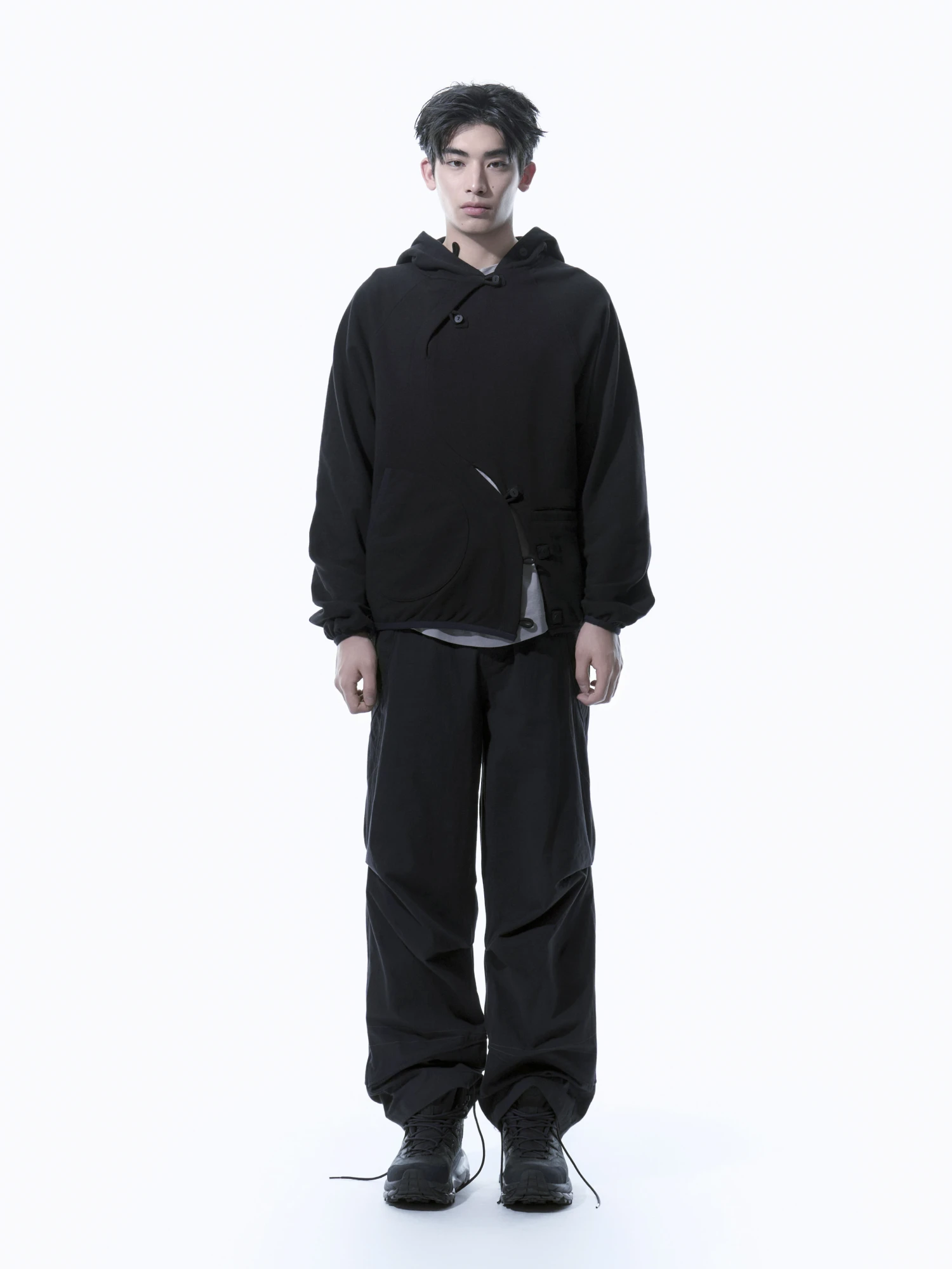 Худи SAN SAN GEAR Button Hoodie Black