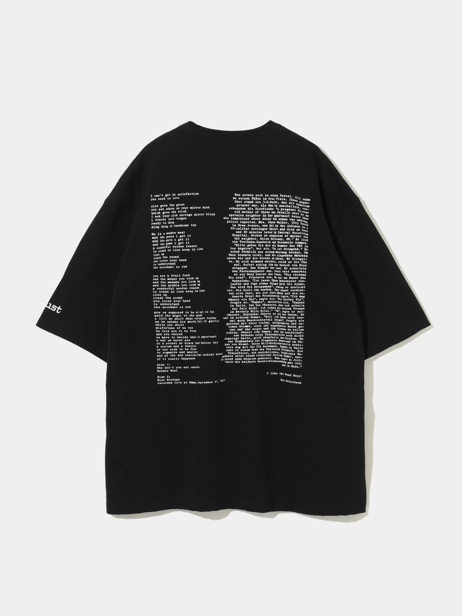 Футболка UNDERCOVER Graphic Print Faust Band Black