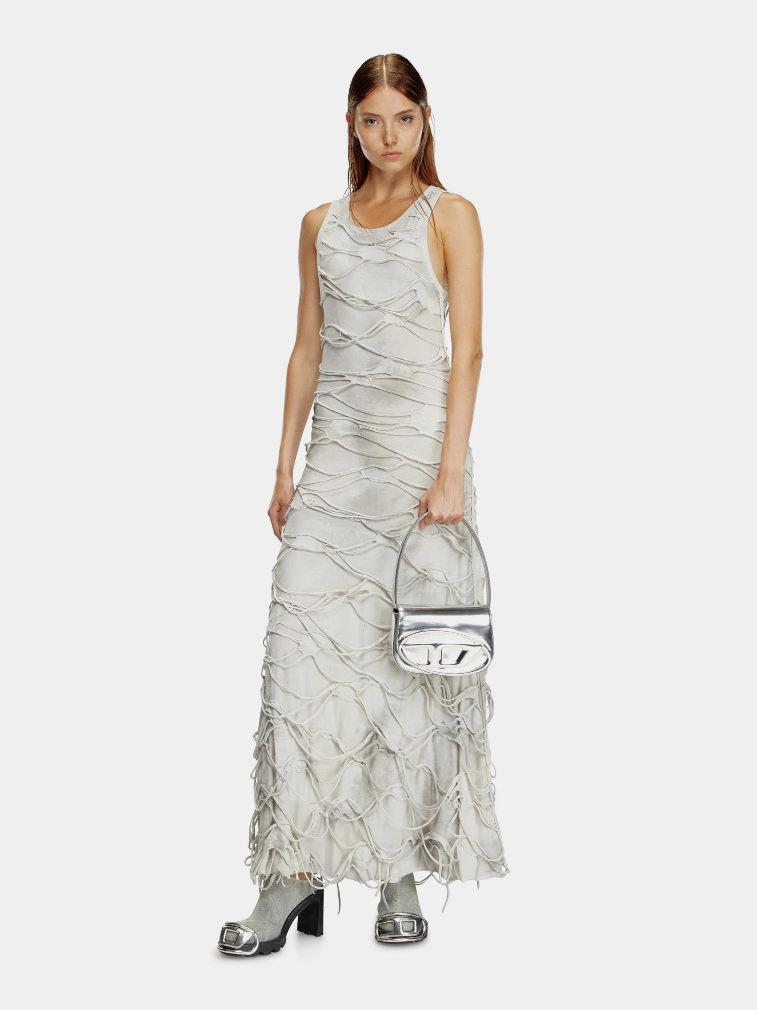 Женская сумка Diesel 1DR Shoulder Bag Silver