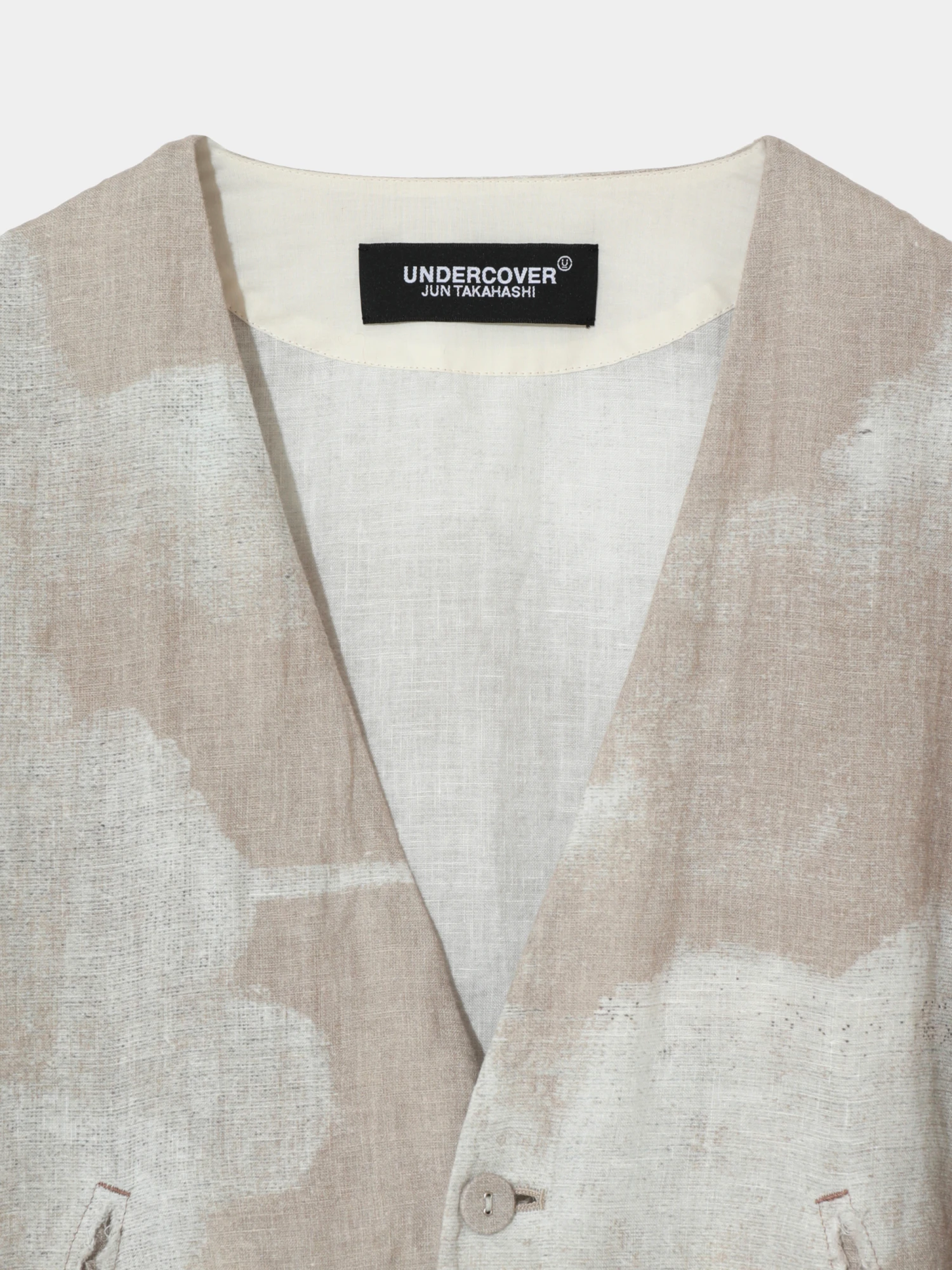 Жакет UNDERCOVER Linen Collarless Cropped Natural Base