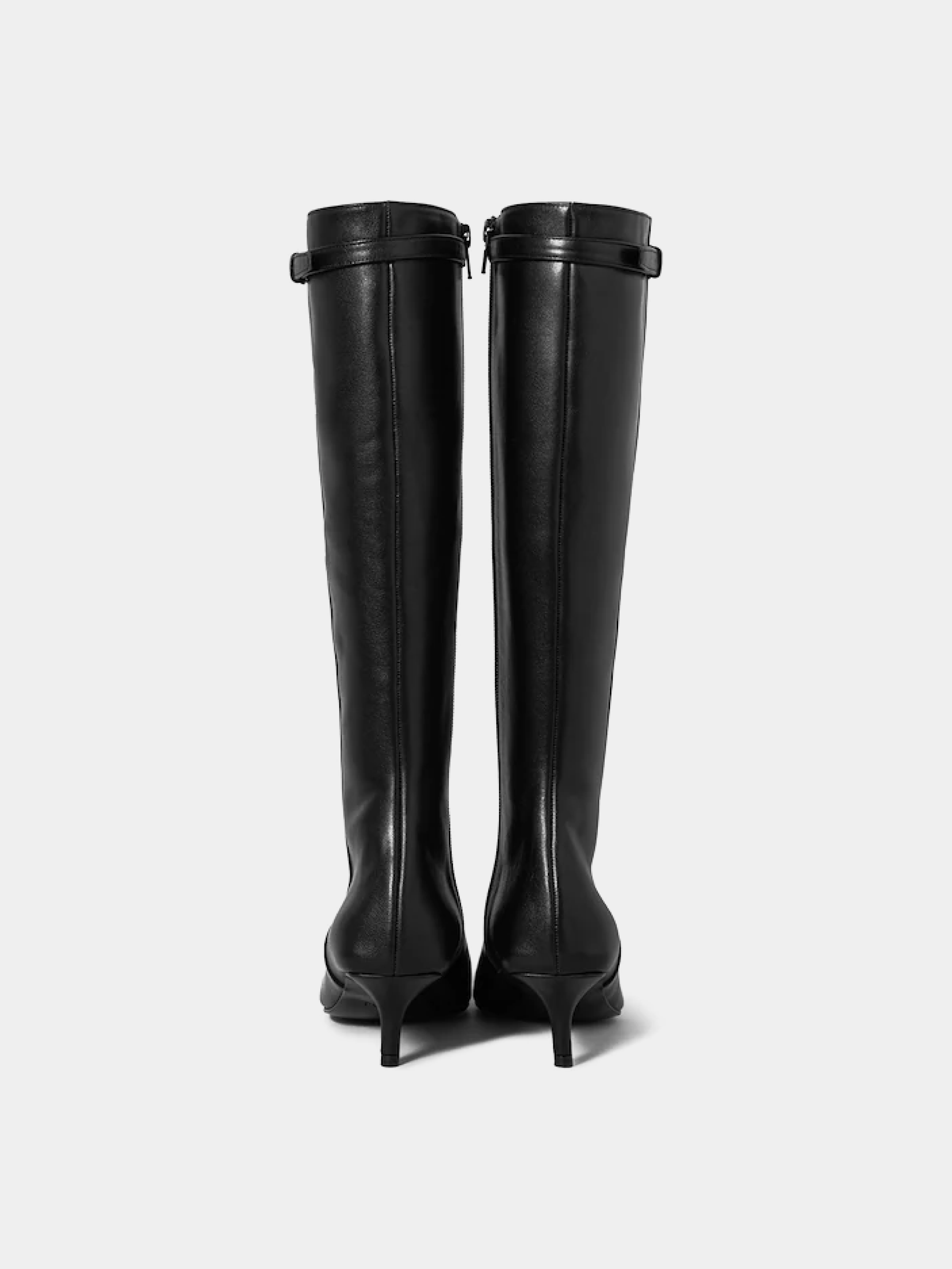 Женские сапоги JUUN.J Long Metal Point Leather Black