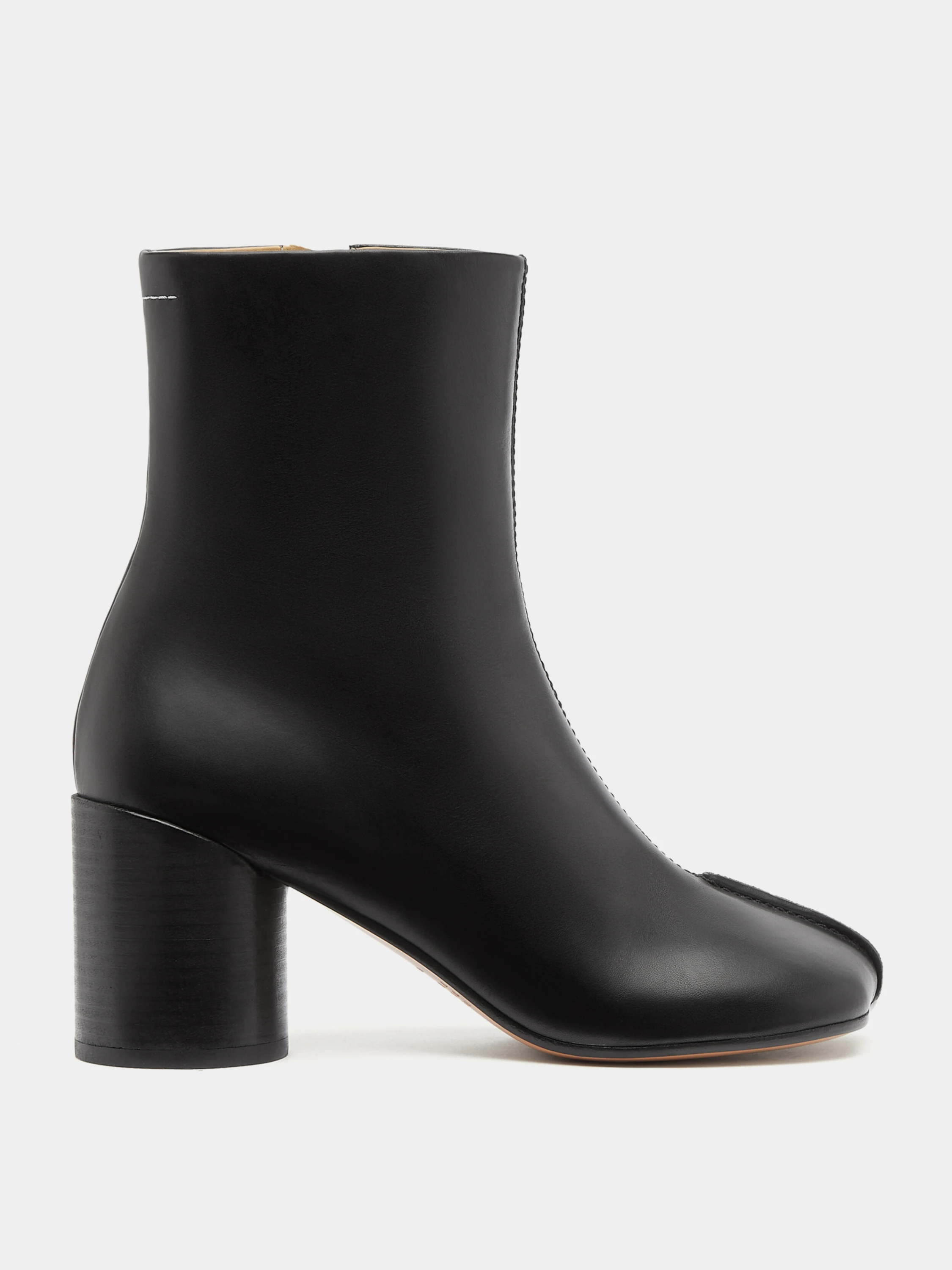 Женские ботинки MM6 Maison Margiela Stitch-Out Leather Ankle Boots