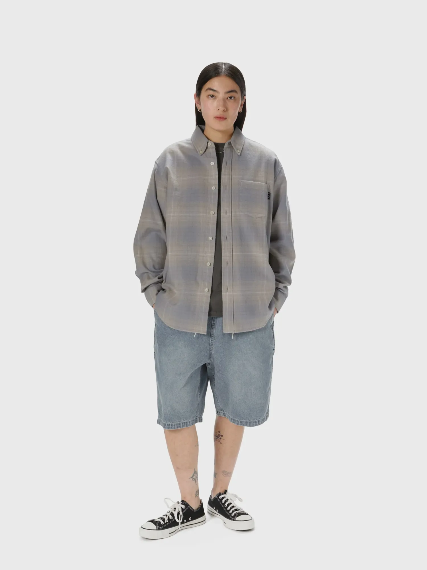 Шорты thisisneverthat Denim Easy Short Washed Blue