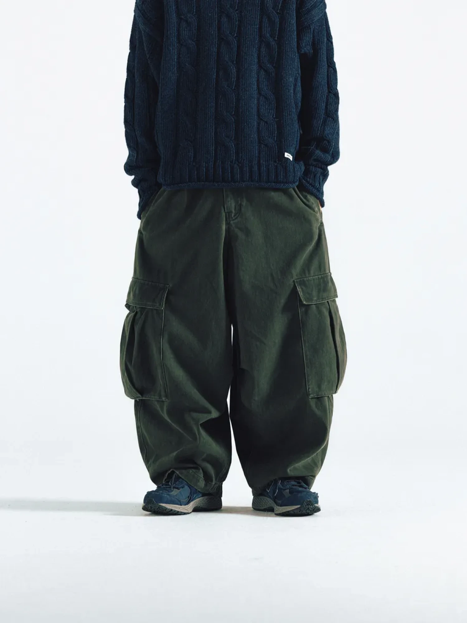 Брюки ANGLAN Twill Cargo Balloon Khaki