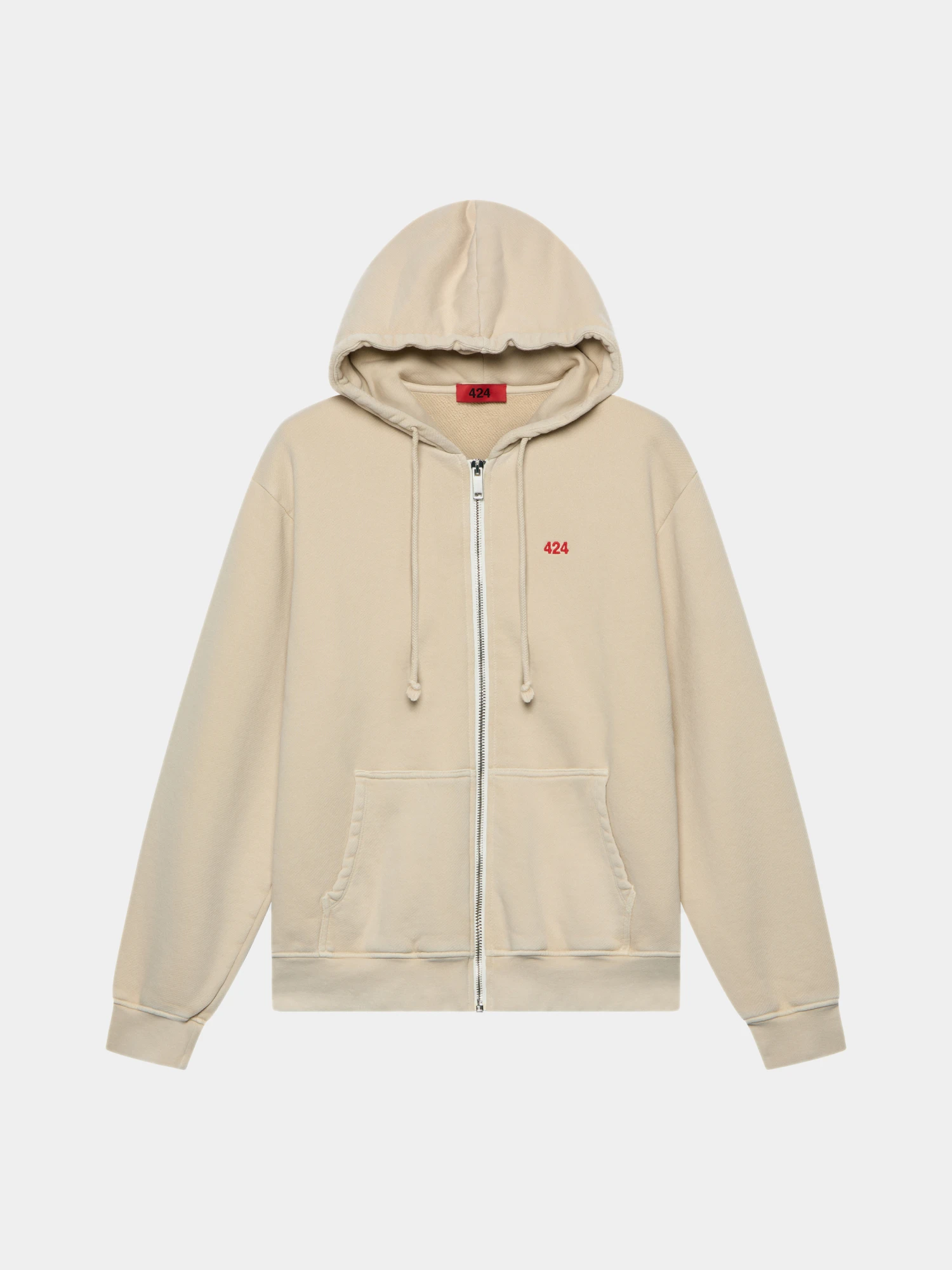Зип-худи 424  Zip Up Hoodie Dye Washing Tea