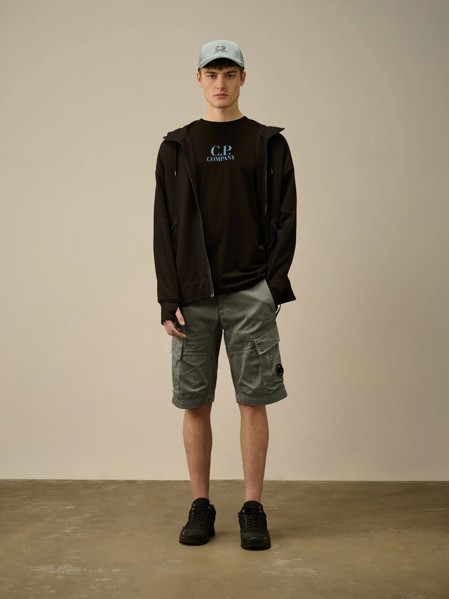 Футболка C.P. Company 30/1 Jersey Logo Black
