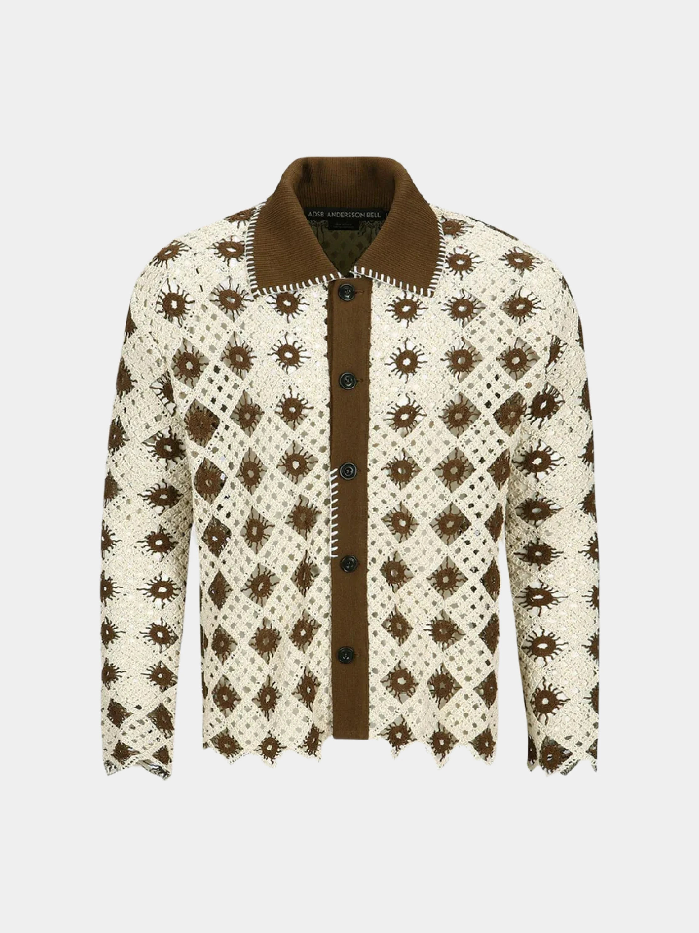 Кардиган Andersson Bell Crochet Cardigan Brown