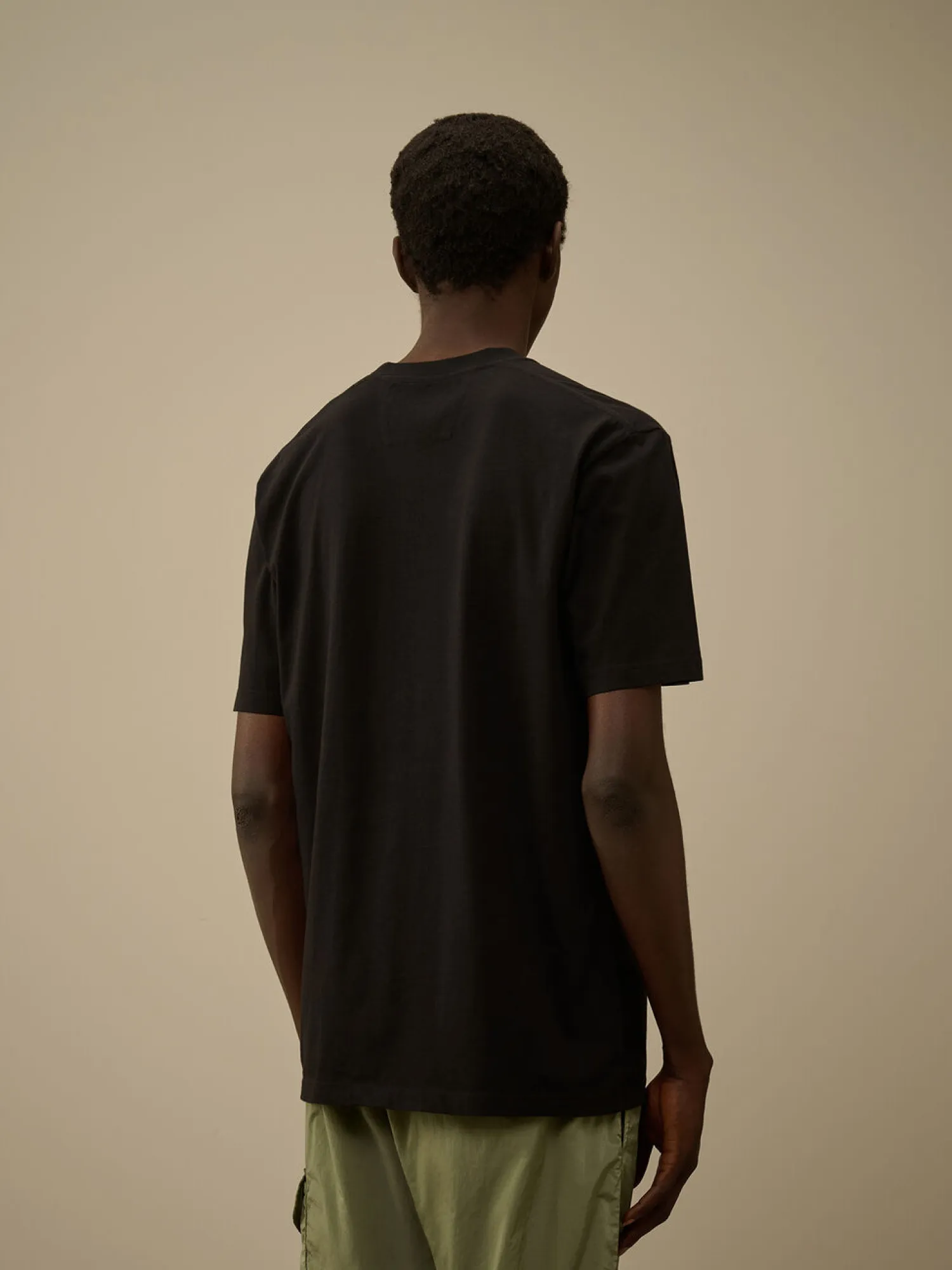 Футболка C.P. Company 30/1 Jersey Logo Black