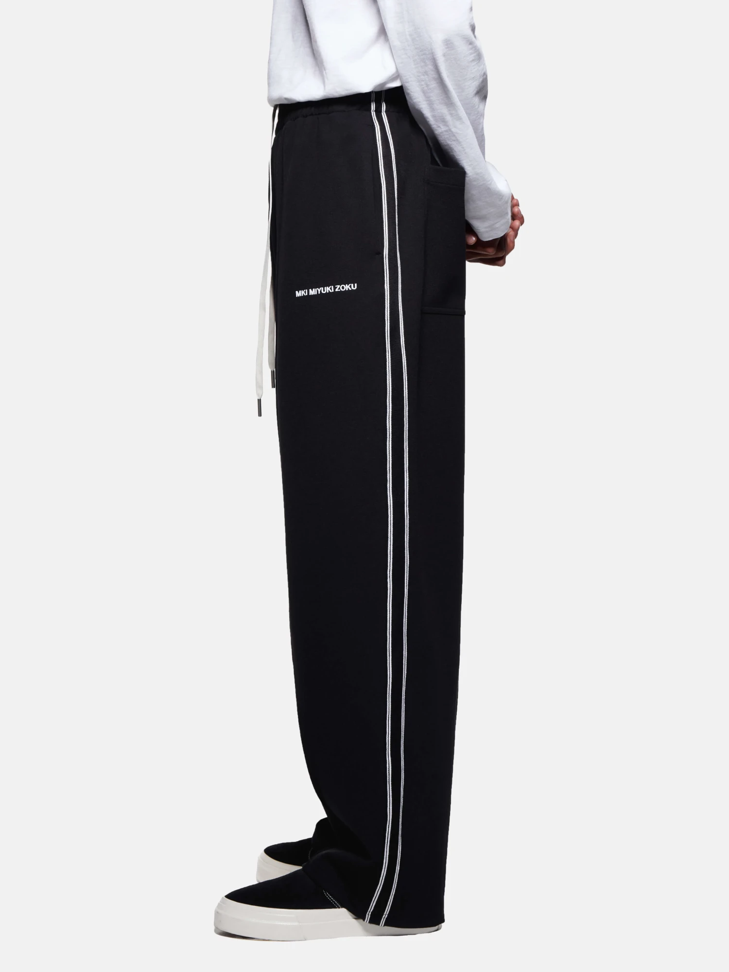 Брюки MKI MIYUKI ZOKU Wide Fit Poly Track Black