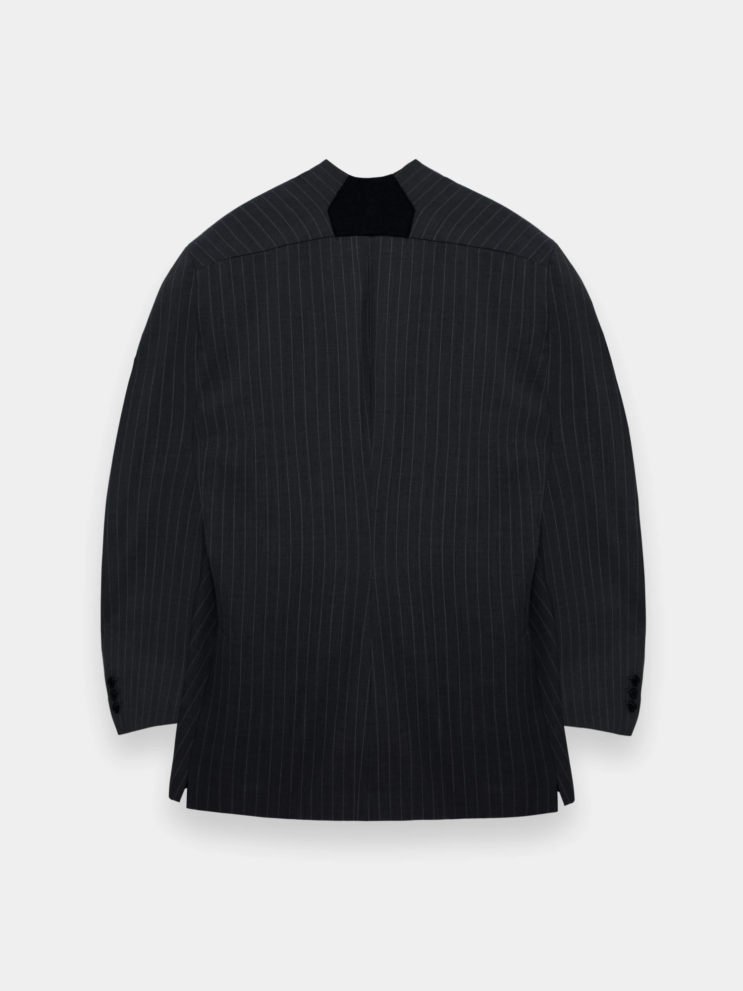Блейзер Hed Mayner Pinstripe Cashmere Blazer Dark Grey