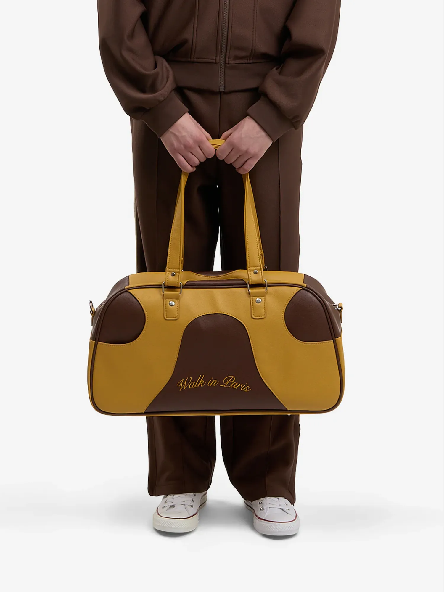 Сумка Walk In Paris Duffle Bag Yellow And Brown