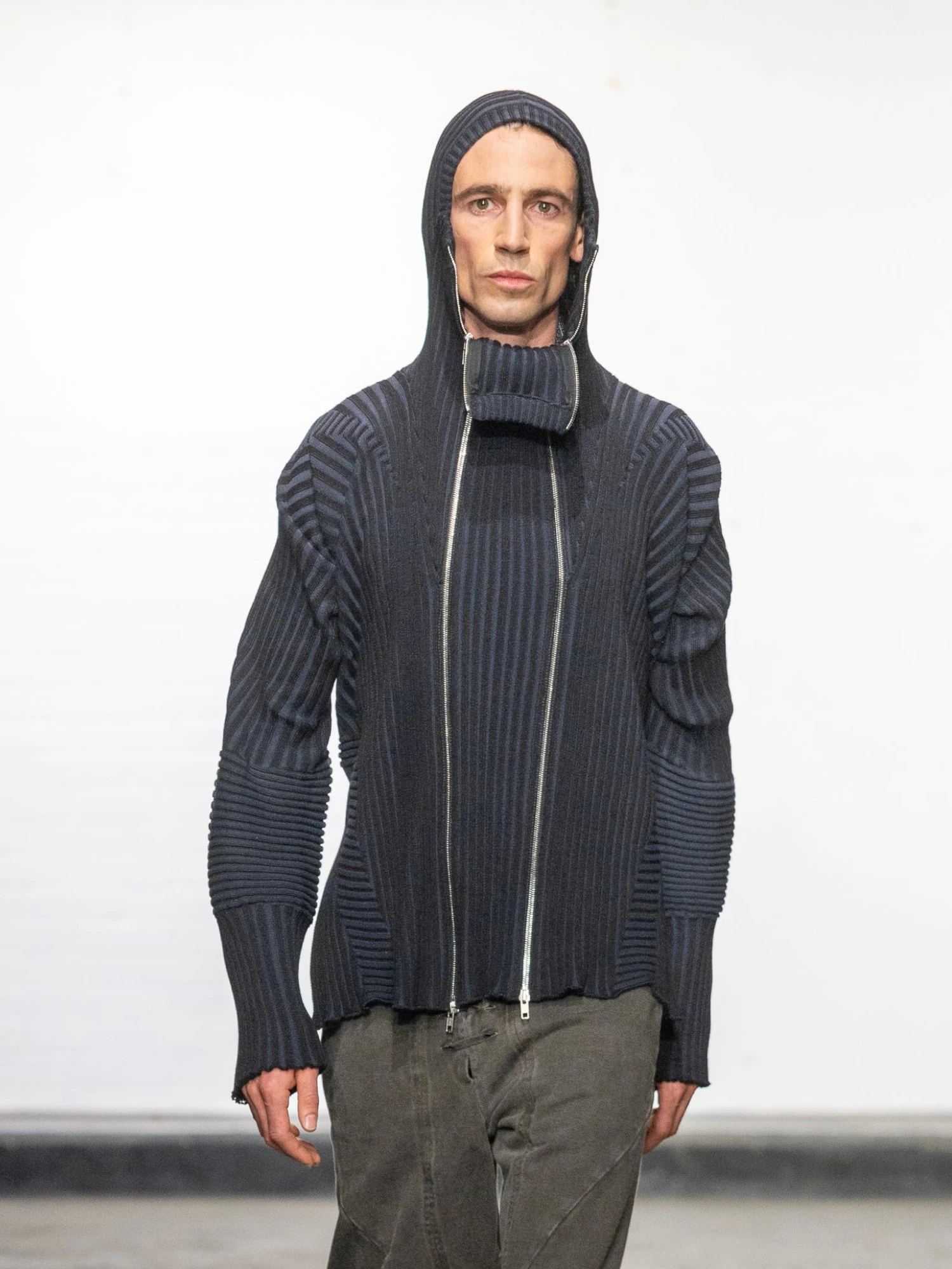 Кардиган LUEDER Healer Knit Zip Jacket Black Grey