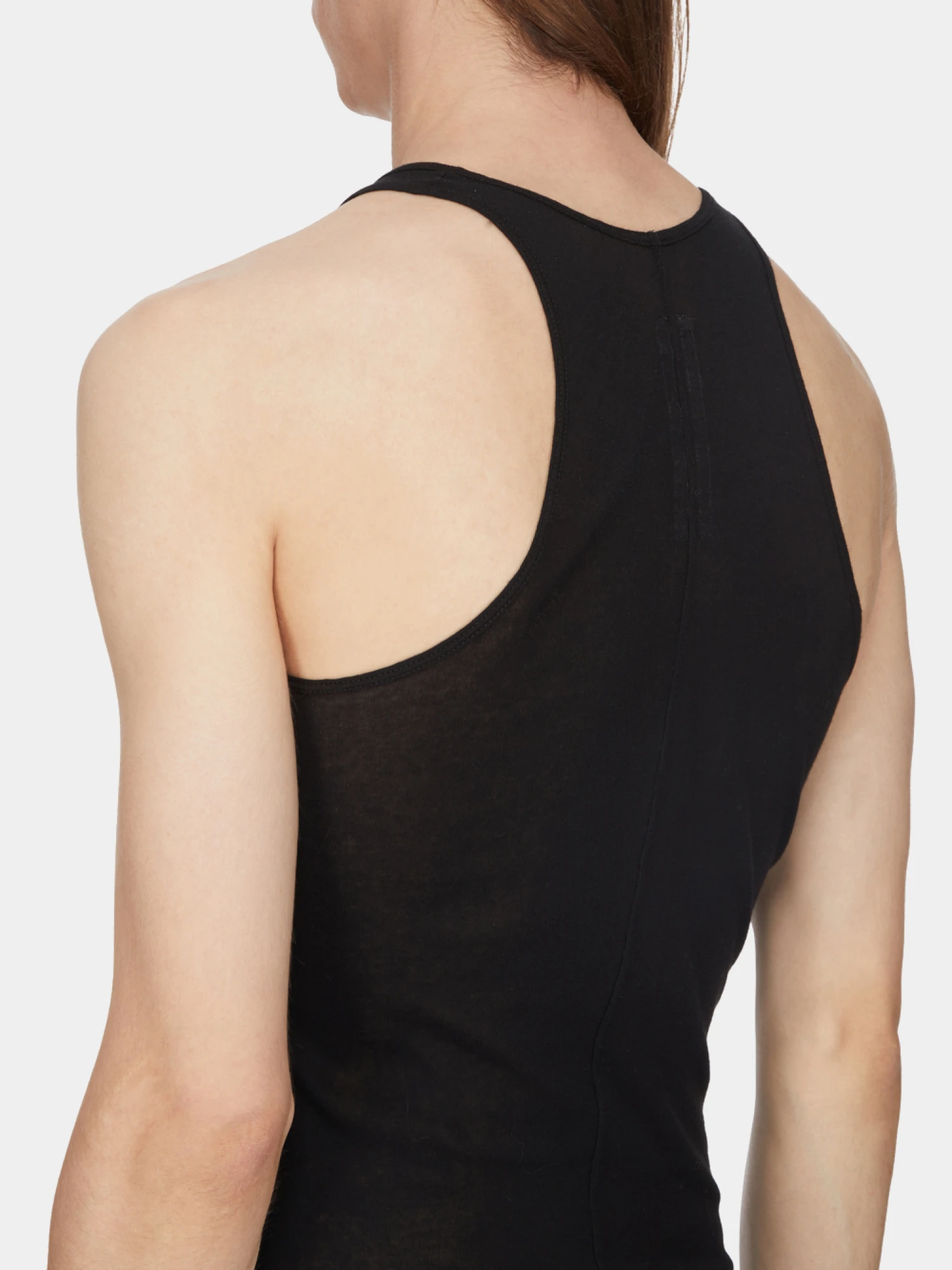 Майка Rick Owens Basic Rib Tank Black