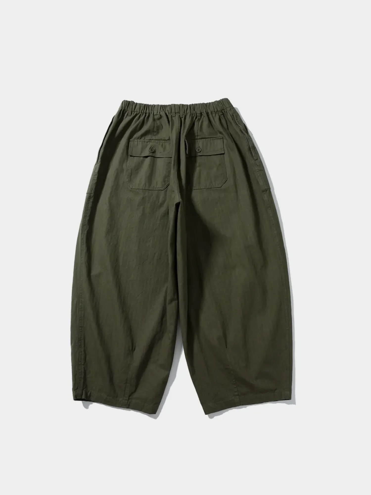 Брюки ANGLAN Fatigue Herringbone Balloon Pants Khaki
