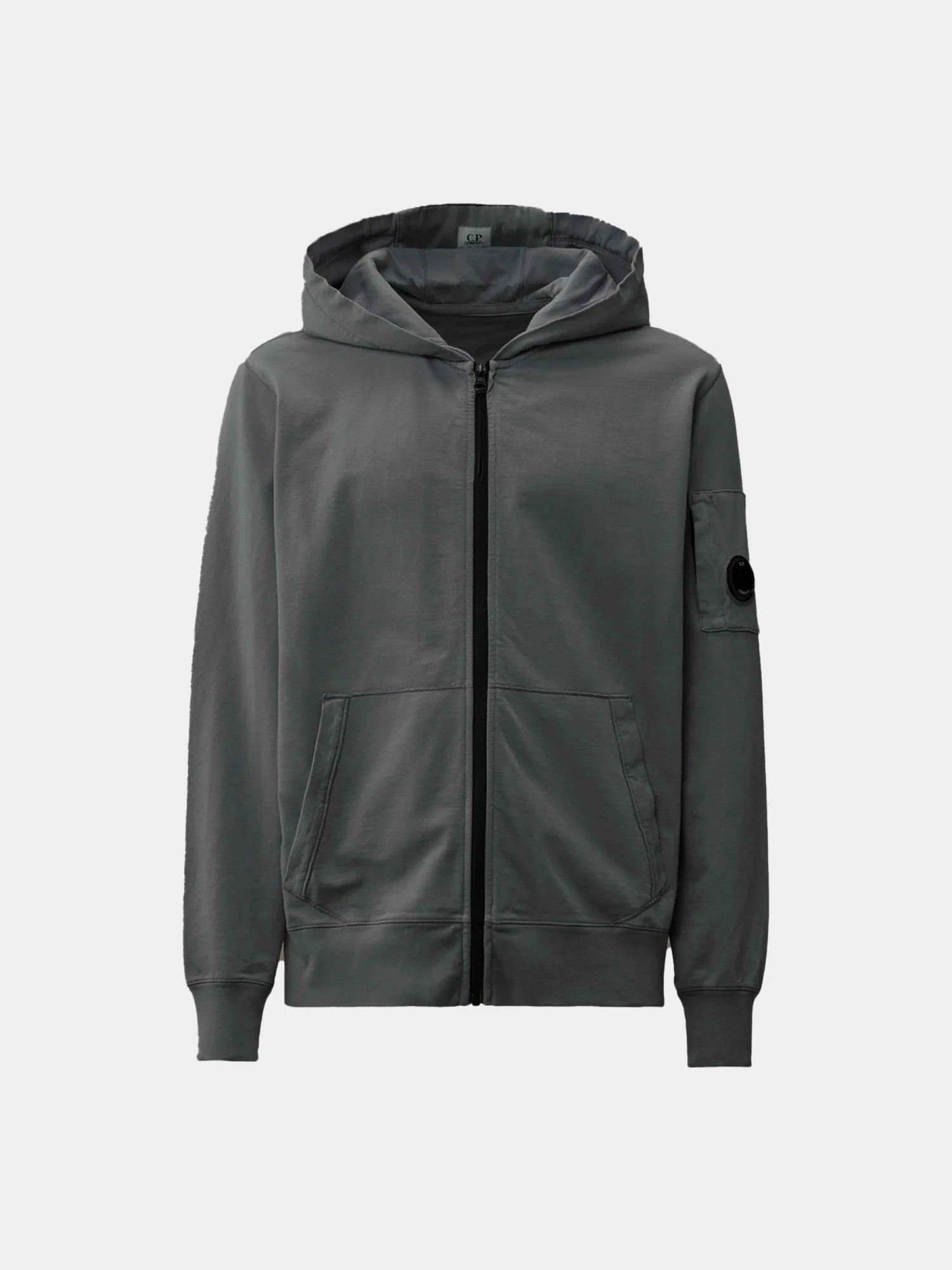 Зип-худи C.P. Company Light Fleece Full Zip Smoked Pearl