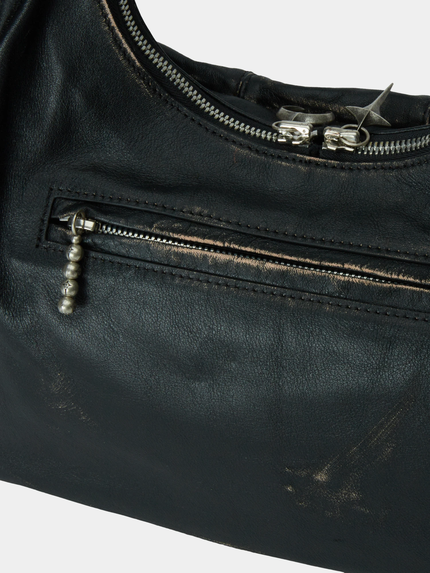 Сумка Thug Club Washed Leather Multi Pocket Black