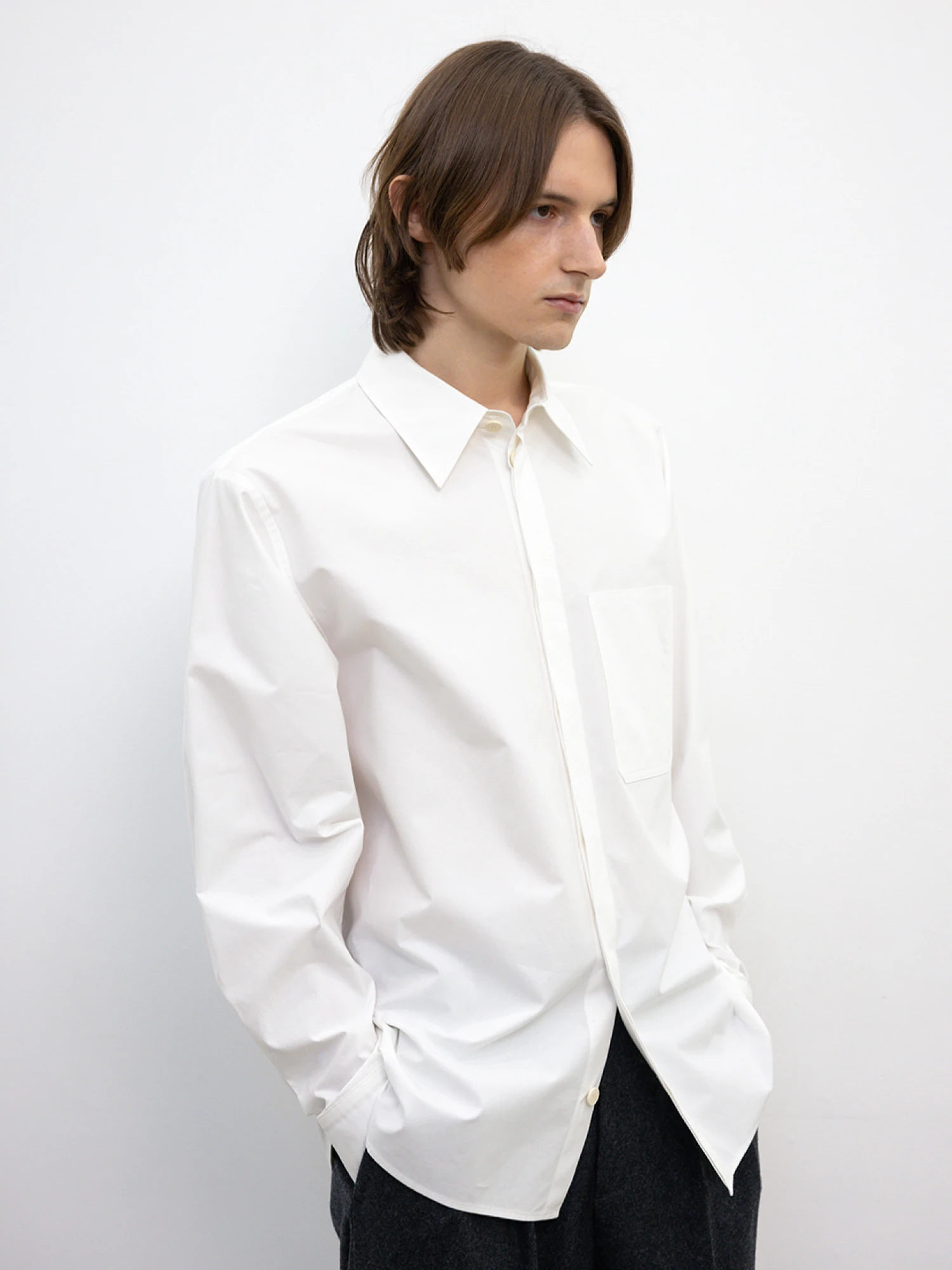 Рубашка LE17SEPTEMBRE Raglan Shirt White