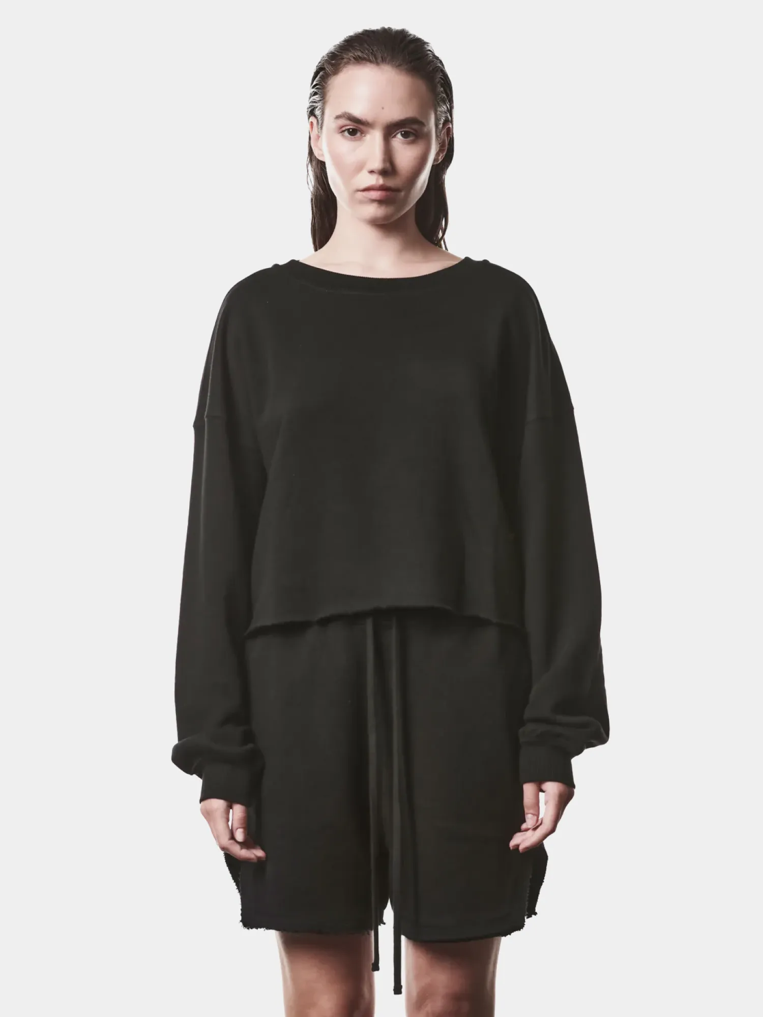 Женский свитшот thom/krom W S 496 Black