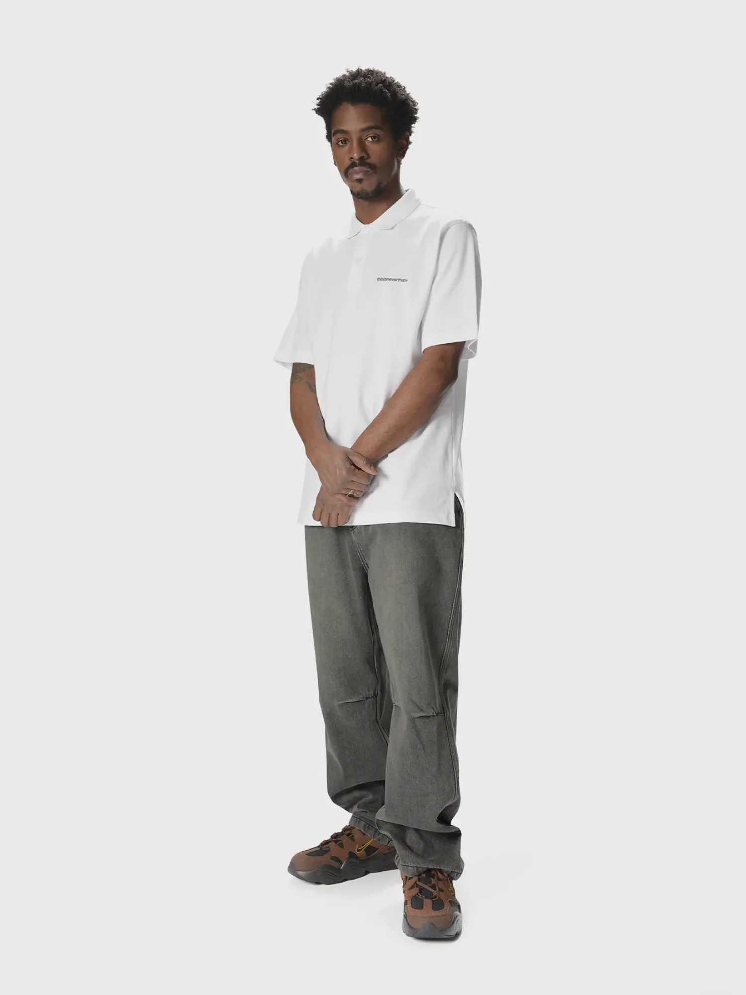 Поло thisisneverthat T-Logo S/S Jersey Polo White